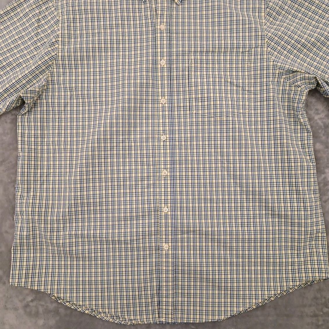 Haggar Haggar Shirt Men 2XLT Green Plaid Short Sleeve Button-Down Stretch Shirt Size US XXL / EU 58 / 5 - 4 Thumbnail