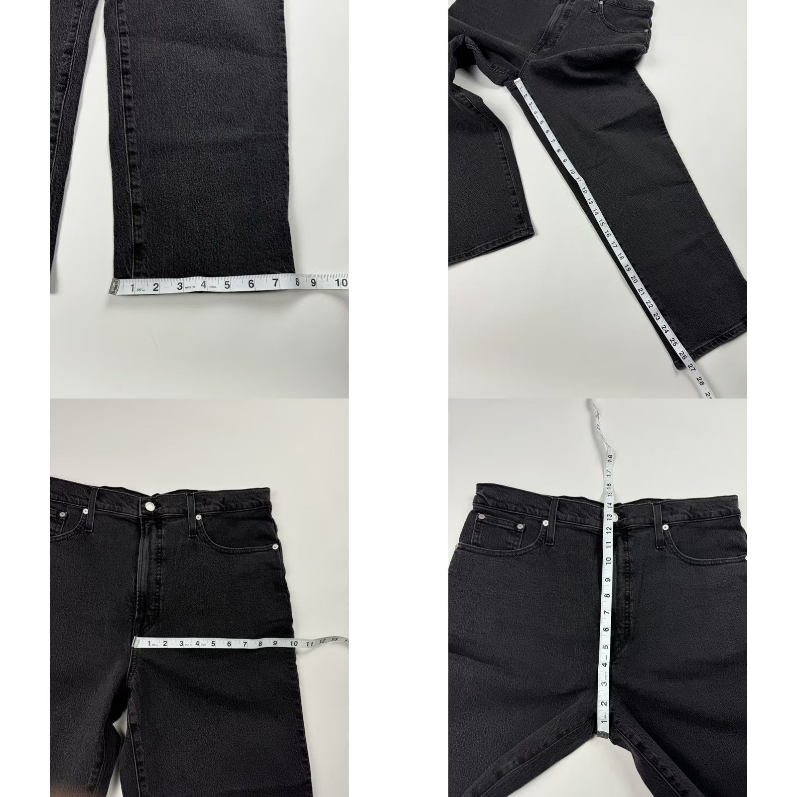 Madewell VINTAGE Madewell The Perfect Cropped Jeans Women 31 Black NWT Size 24" / US 00 / IT 34 - 9 Thumbnail