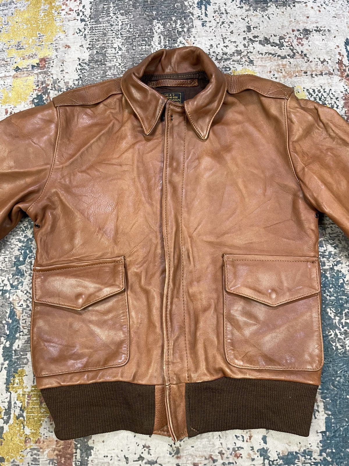 Vanson Leathers Vtg Vanson Leather Type A-2 Flight Jacket Size US XS / EU 42 / 0 - 3 Thumbnail