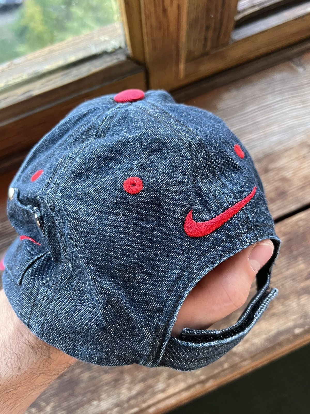 Nike Vintage Hat Nike Y2K Avant Garde Cap Size ONE SIZE - 8 Thumbnail