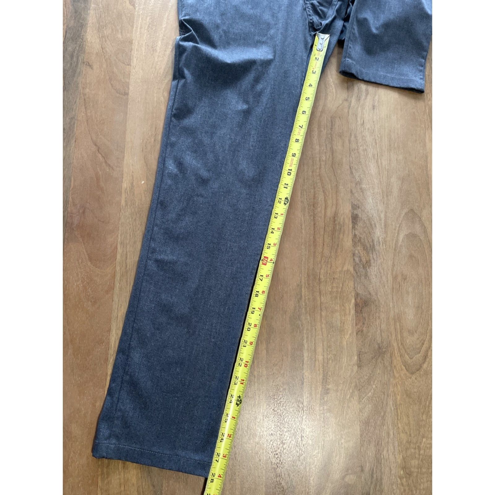 Rhone Rhone Slim Fit Pants Men's 28x28 Gray Chino Performance Moisture Wicking 5-Pocket Office City Preppy Size US 28 / EU 44 - 7 Thumbnail