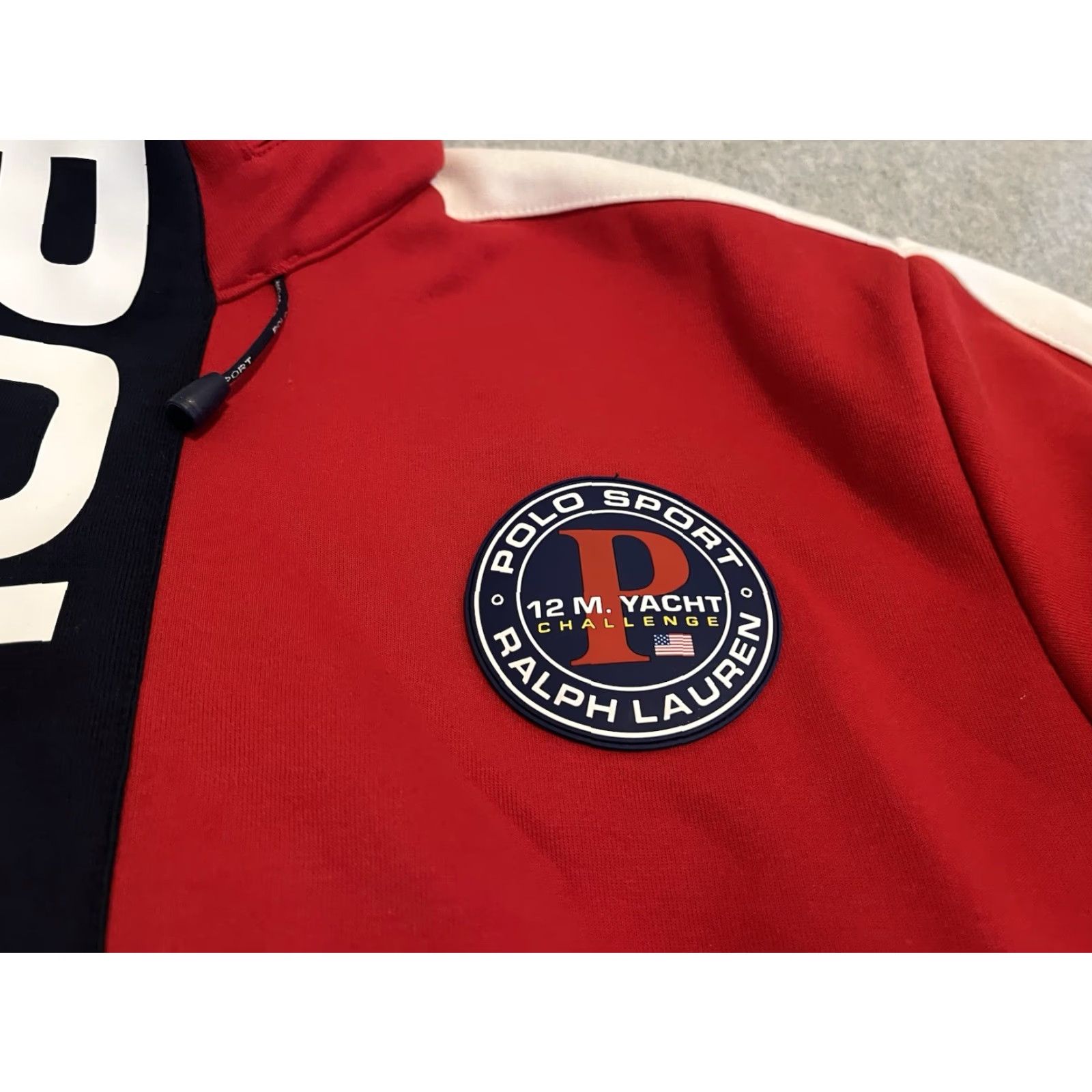 Polo Ralph Lauren Polo Ralph Lauren Polo Sport Yacht Challenge Hybrid Hoodie Jacket Mens M Red Nautical 90s Size US M / EU 48-50 / 2 - 2 Thumbnail