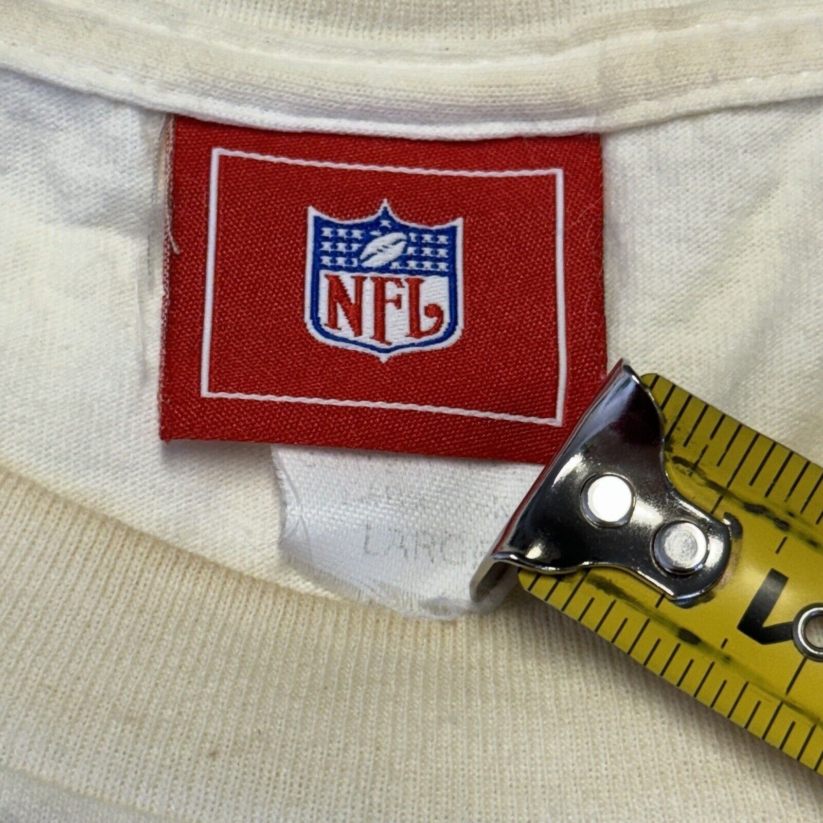 NFL Vintage Minnesota Vikings T Shirt Mens Large White NFL Purpl Size US L / EU 52-54 / 3 - 10 Thumbnail