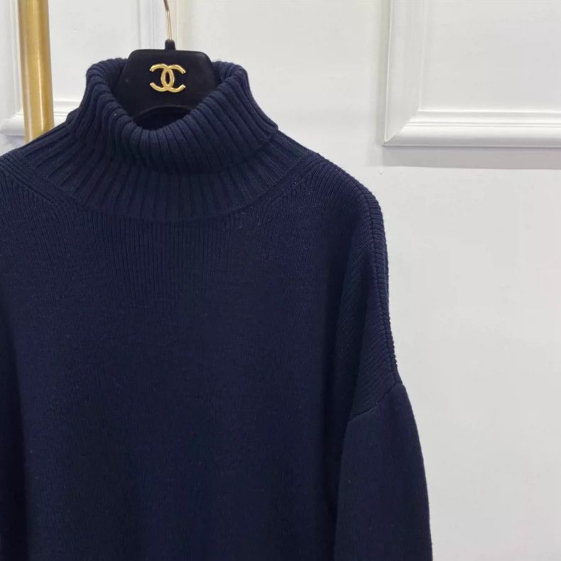 Loewe loewe Navy blue turtleneck sweater 2506-Nextarrow Size US M / EU 48-50 / 2 - 3 Thumbnail