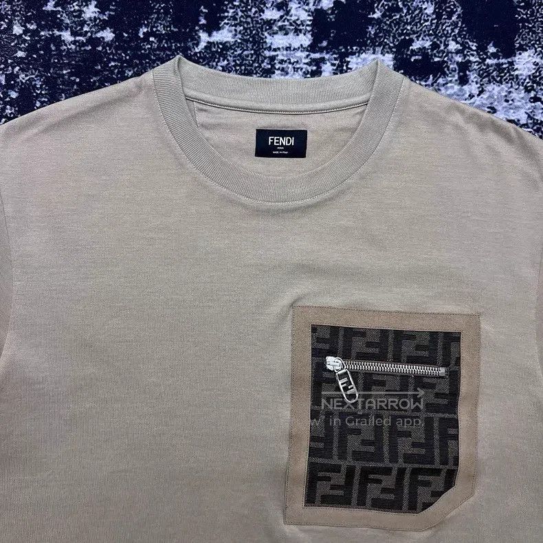 Fendi Fendi Monogram FF Zipper Pocket Short Sleeve T-Shirt Size US S / EU 44-46 / 1 - 2 Thumbnail