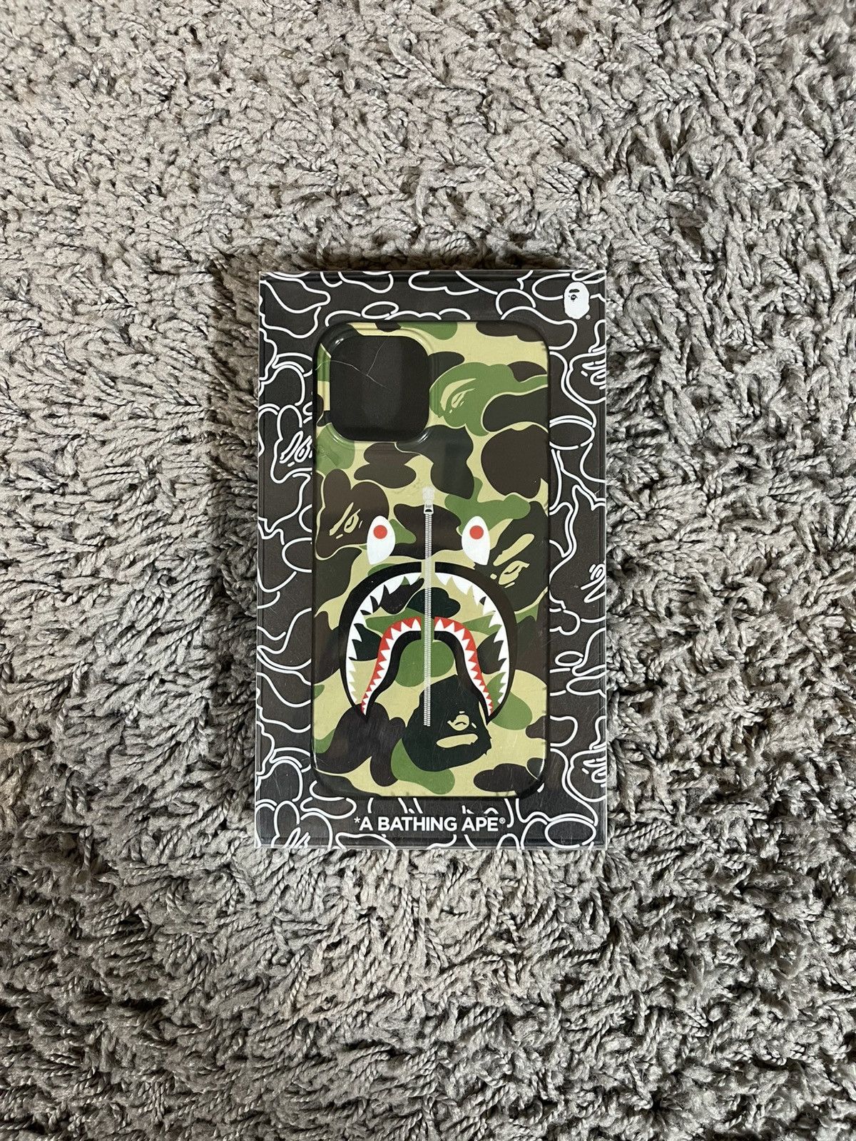 Bape Bape Shark Face ABC Camo iPhone 12 Pro Max Phone Case Size ONE SIZE - 1 Thumbnail