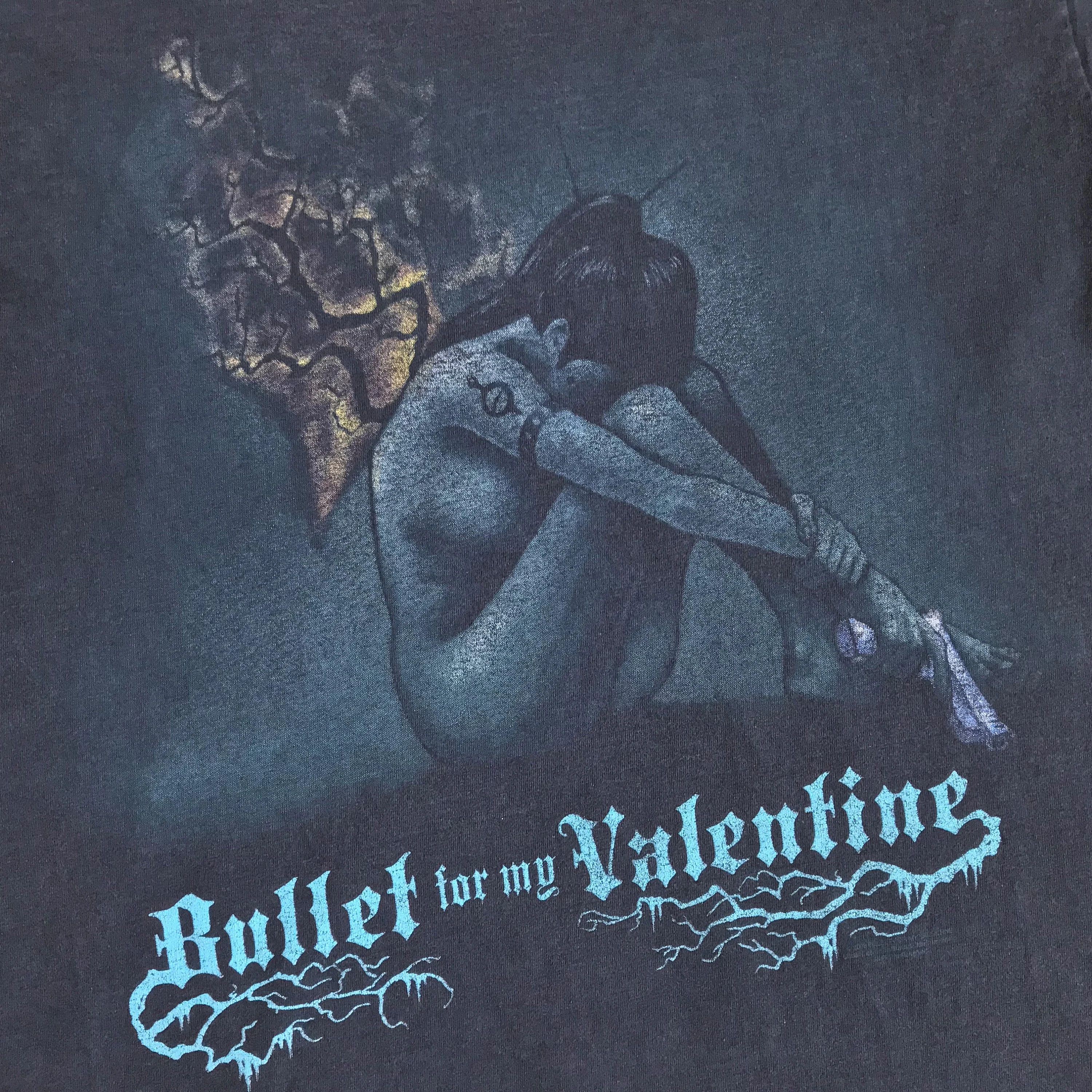 Fruit Of The Loom Vintage Y2K Bullet For My Valentine T shirt Rock Band Tee Size US M / EU 48-50 / 2 - 4 Thumbnail