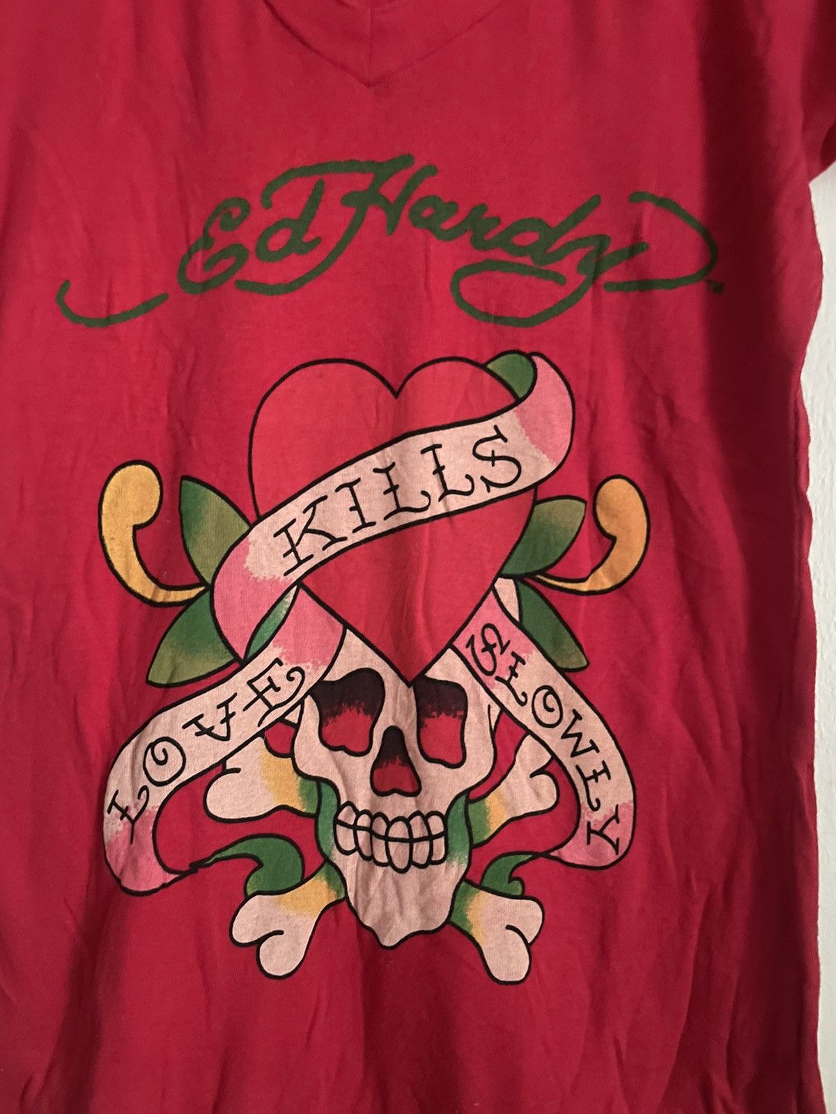Ed Hardy Kills Love Ed Hardy Tshirt Size L / US 10 / IT 46 - 3 Thumbnail