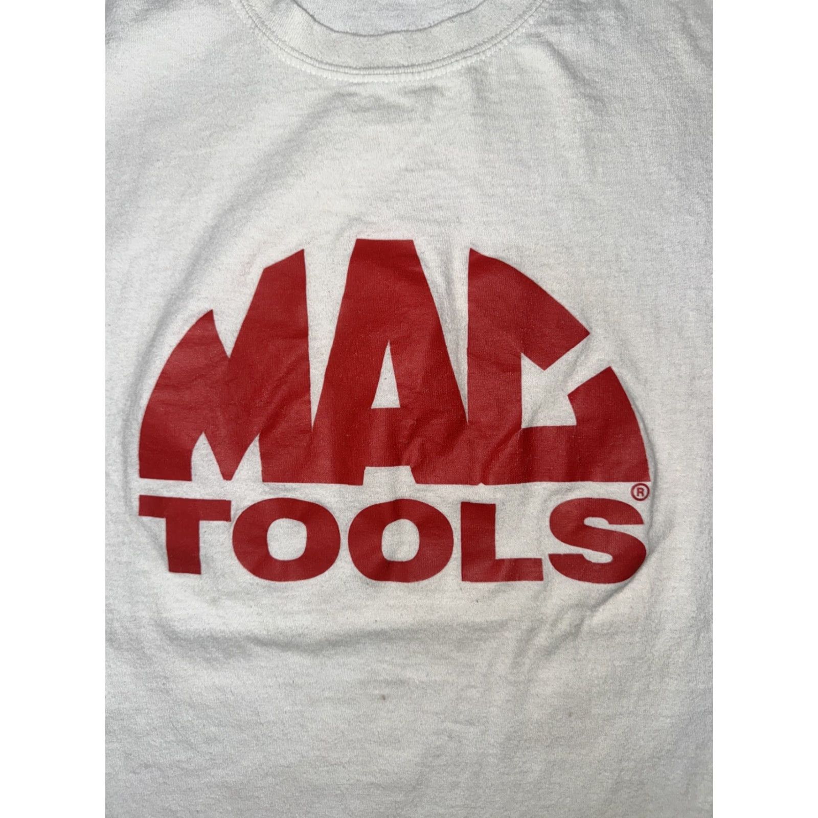 Vintage Mac Tools Spell Out T-Shirt White Large Mens 20x27 Regular L Size US L / EU 52-54 / 3 - 2 Thumbnail