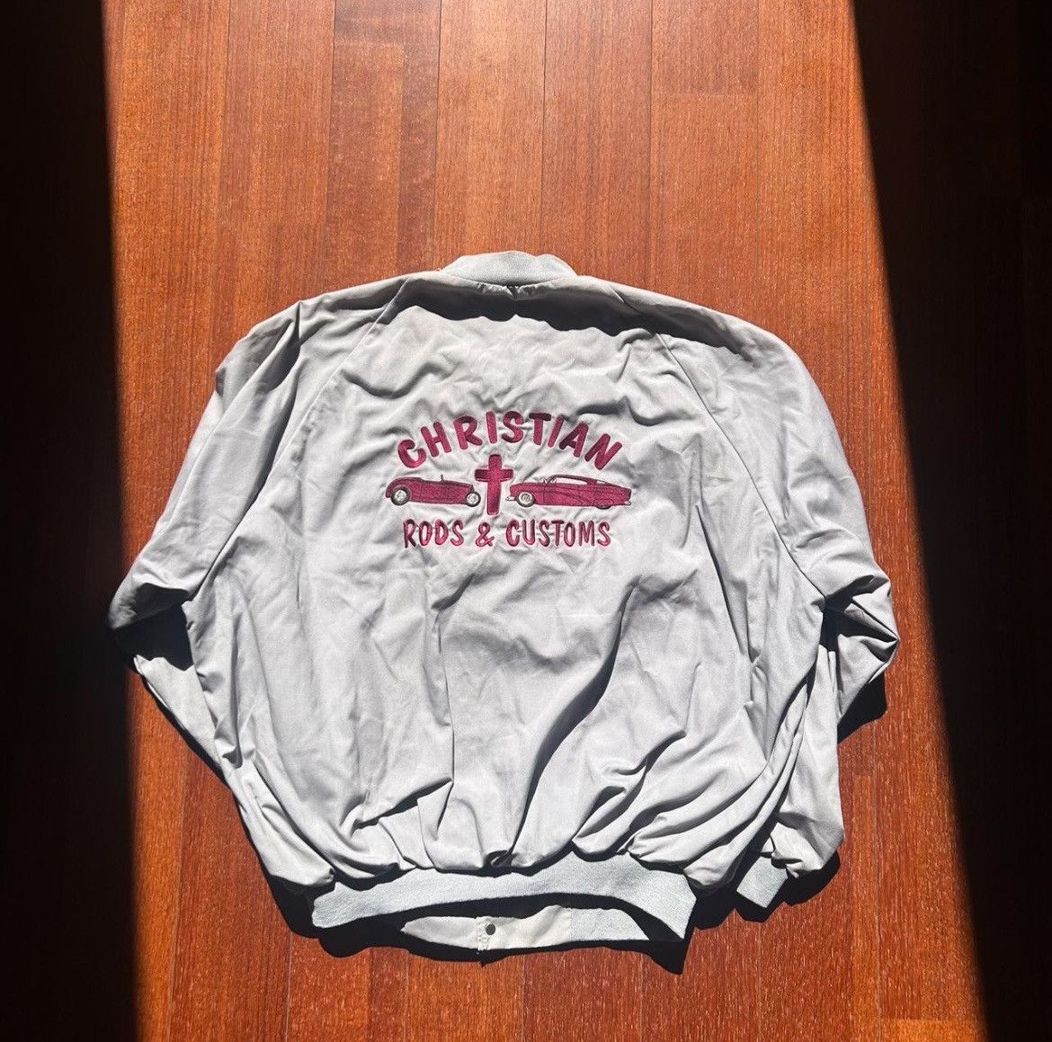 Other 🛠️ Vintage Christian Rods & Customs Jacket – Light Gray Size US XL / EU 56 / 4 - 1 Thumbnail