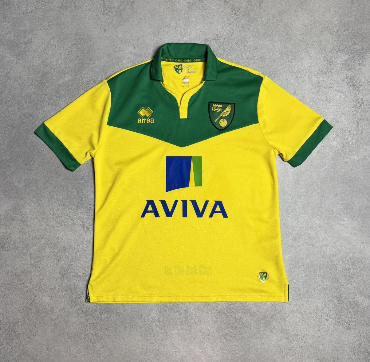 Errea Norwich City 2014 2015 Home Shirt Soccer Jersey Errea Size US S / EU 44-46 / 1 - 1 Thumbnail