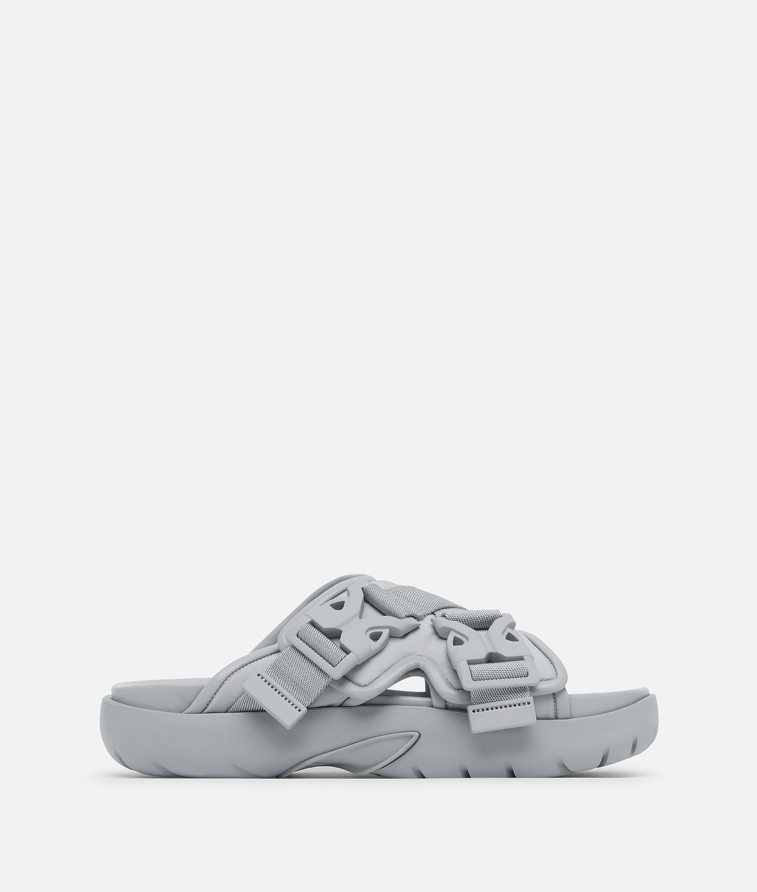 Bottega Veneta Snap Slide Sandals in Grey Size US 12 / EU 45 - 1 Preview