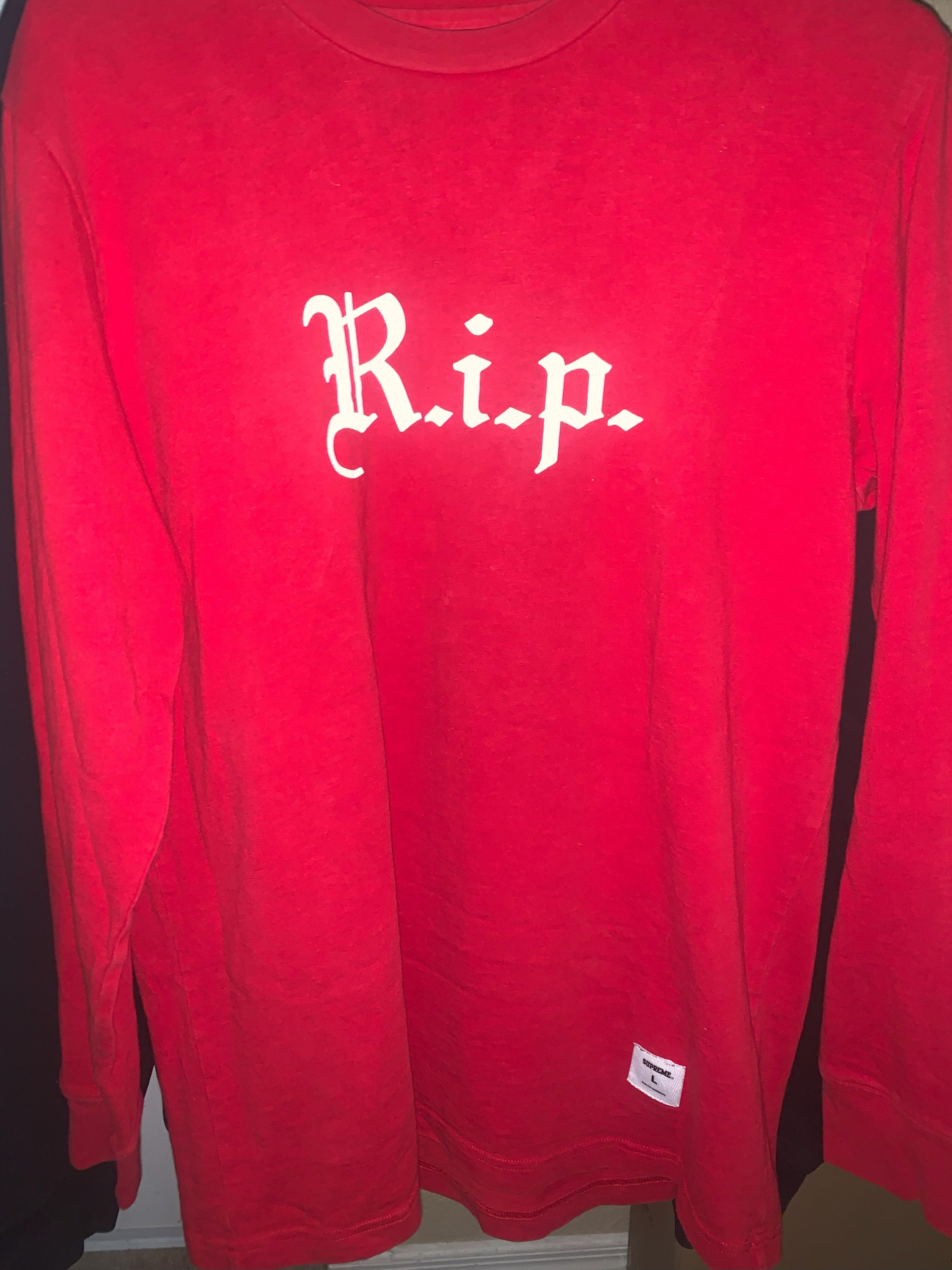 Supreme Supreme FW16 RIP L/S Size US L / EU 52-54 / 3 - 6 Thumbnail