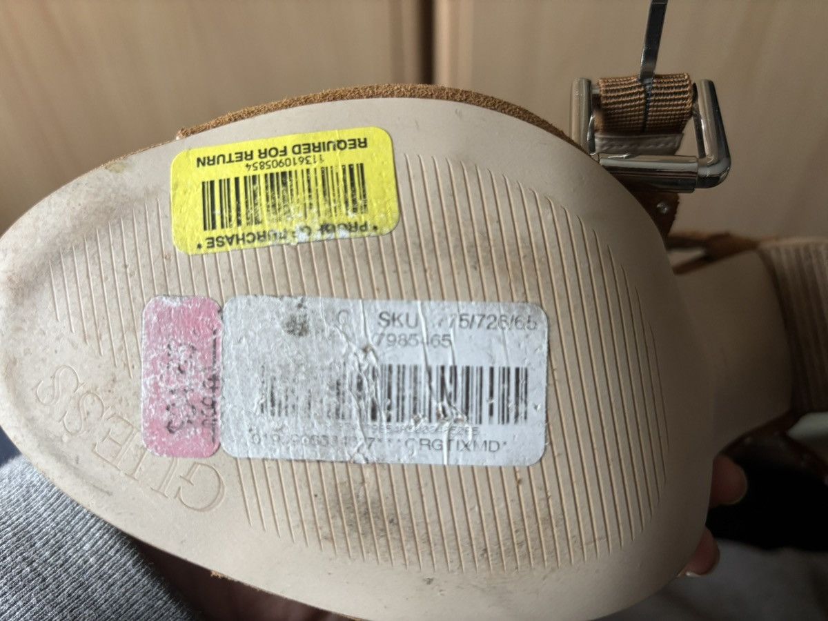 Guess GUESS Tan Suede Block Heel with Silver Studs – Size UK 8 Size US 10.5 / IT 40.5 - 3 Thumbnail