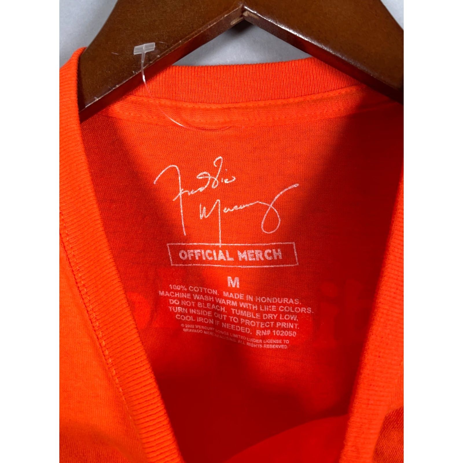 Doublet Freddie Mercury Queens Shirt Adult Medium Orange Official Merch Double Sided 80s Music Retro Size US M / EU 48-50 / 2 - 3 Thumbnail