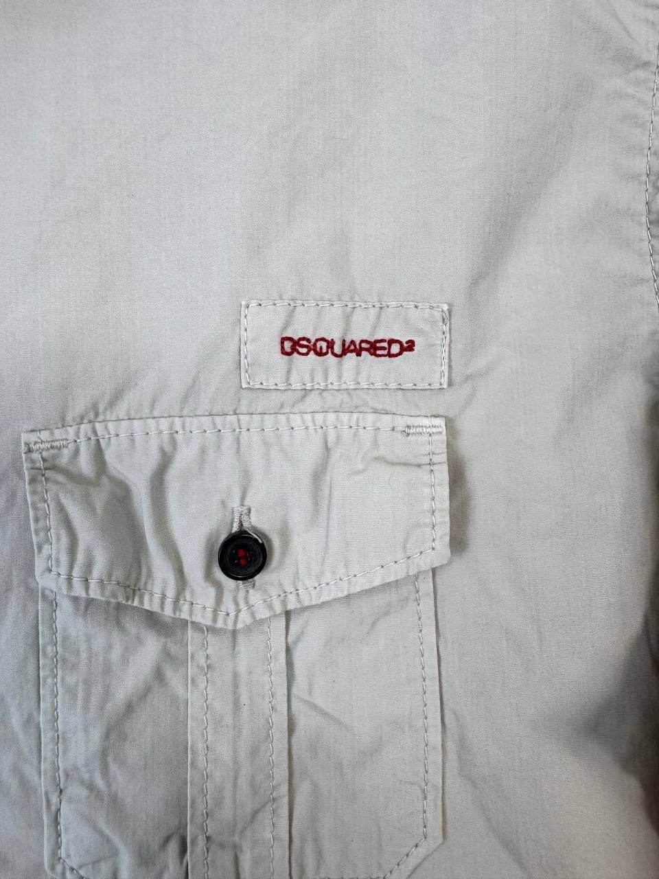 Dsquared2 DSQUARED2 Beige Military Style Button Up Shirt Size 50 Size US M / EU 48-50 / 2 - 3 Thumbnail