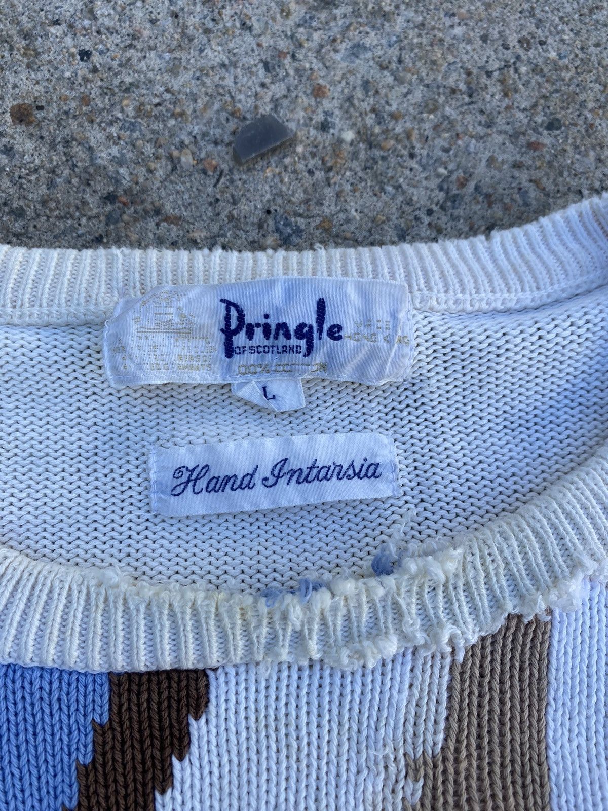 Pringle Of Scotland × Vintage Vintage 90s Pringle of Scotland golf sweater Size US L / EU 52-54 / 3 - 3 Thumbnail