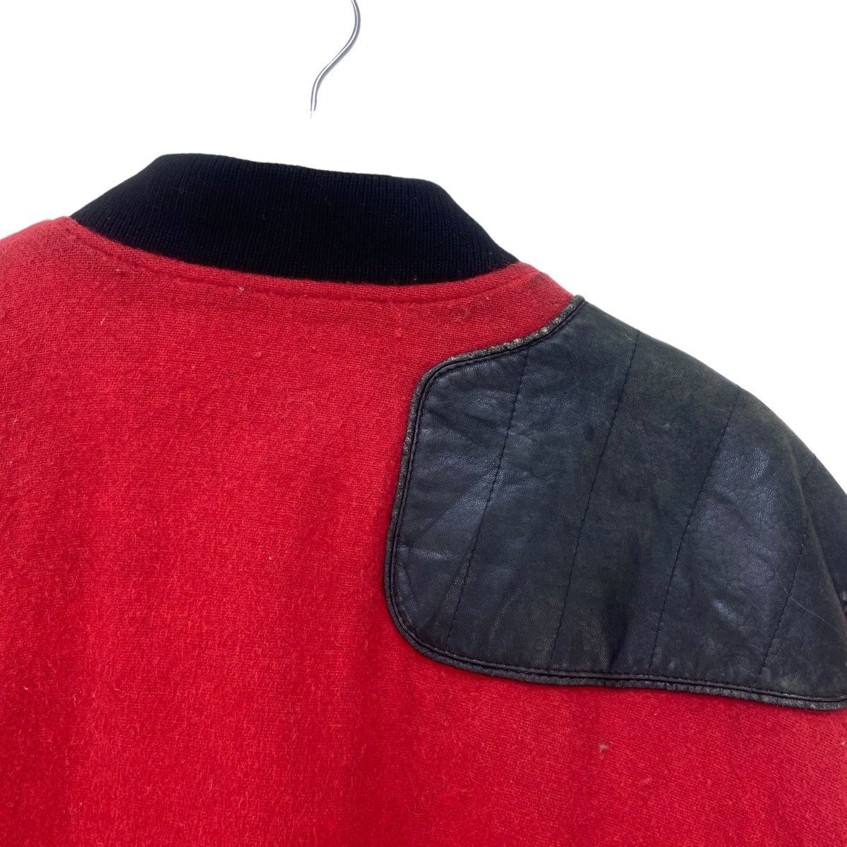 Kansai Yamamoto Vintage🔥80s Kansai Yamamoto Wool + Leather Bomber Varsity Size US S / EU 44-46 / 1 - 18 Thumbnail