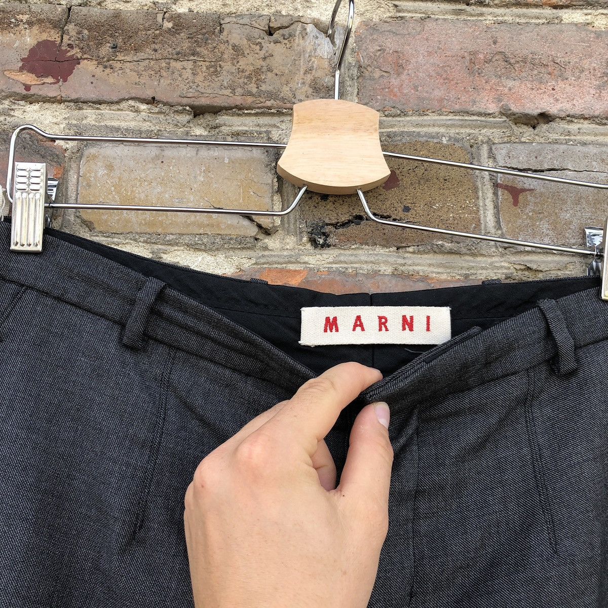 Marni Marni Casual Wool Pants Trousers 44 Size US 34 / EU 50 - 2 Thumbnail