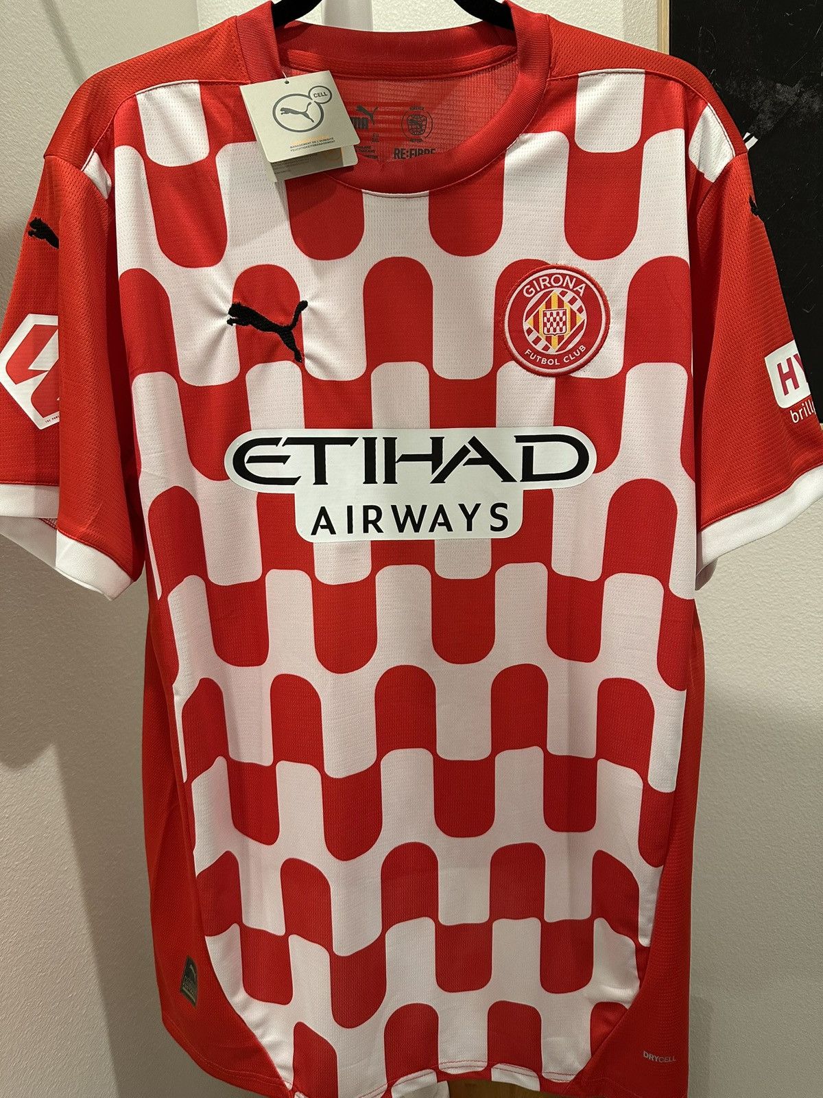 Puma 2024-25 Girona Yaser Asprilla Soccer Jersey Size US XL / EU 56 / 4 - 2 Thumbnail