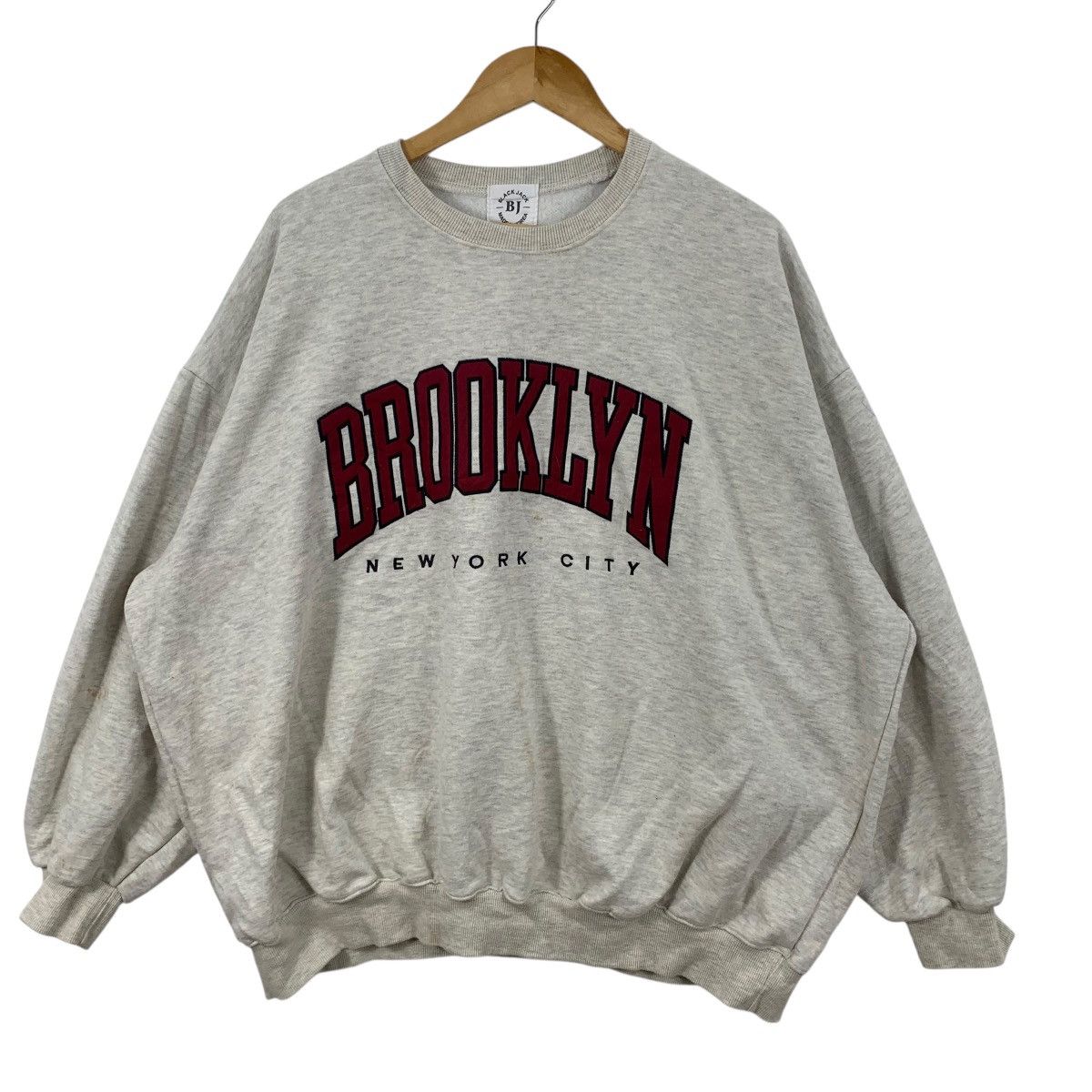 Vintage Vintage BROOKLYN NEW YORK CITY Boxy Baggy Sweatshirt Sweater Size US XXL / EU 58 / 5 - 4 Thumbnail