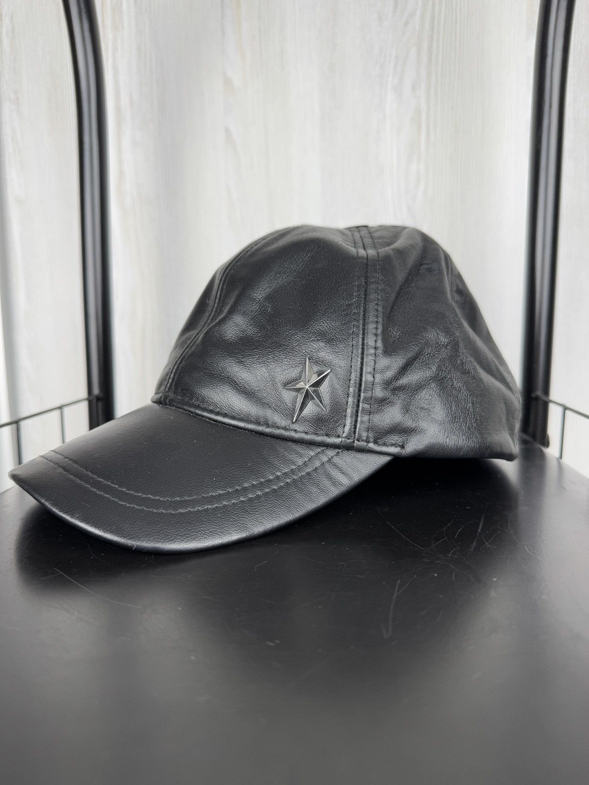 Mugler mugler x h&m leather baseball cap METAL STAR STUDDED RARE XL Size ONE SIZE - 3 Thumbnail