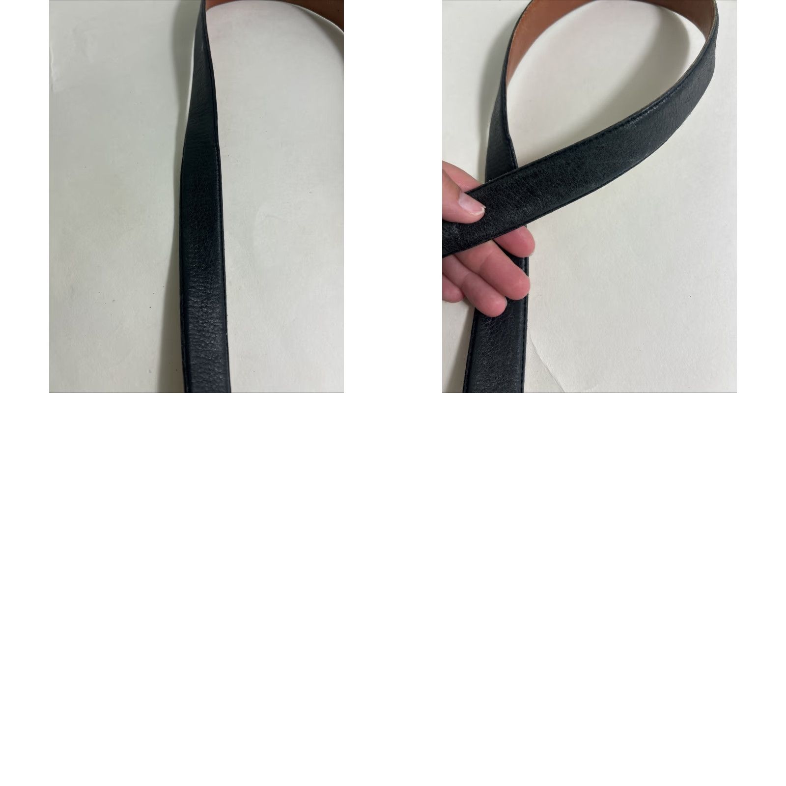 Vintage Christopher Hayes Black Genuine Leather Dress Belt Men 42 Buckle Adjustable True Black Dress Belt Size 42 - 9 Thumbnail