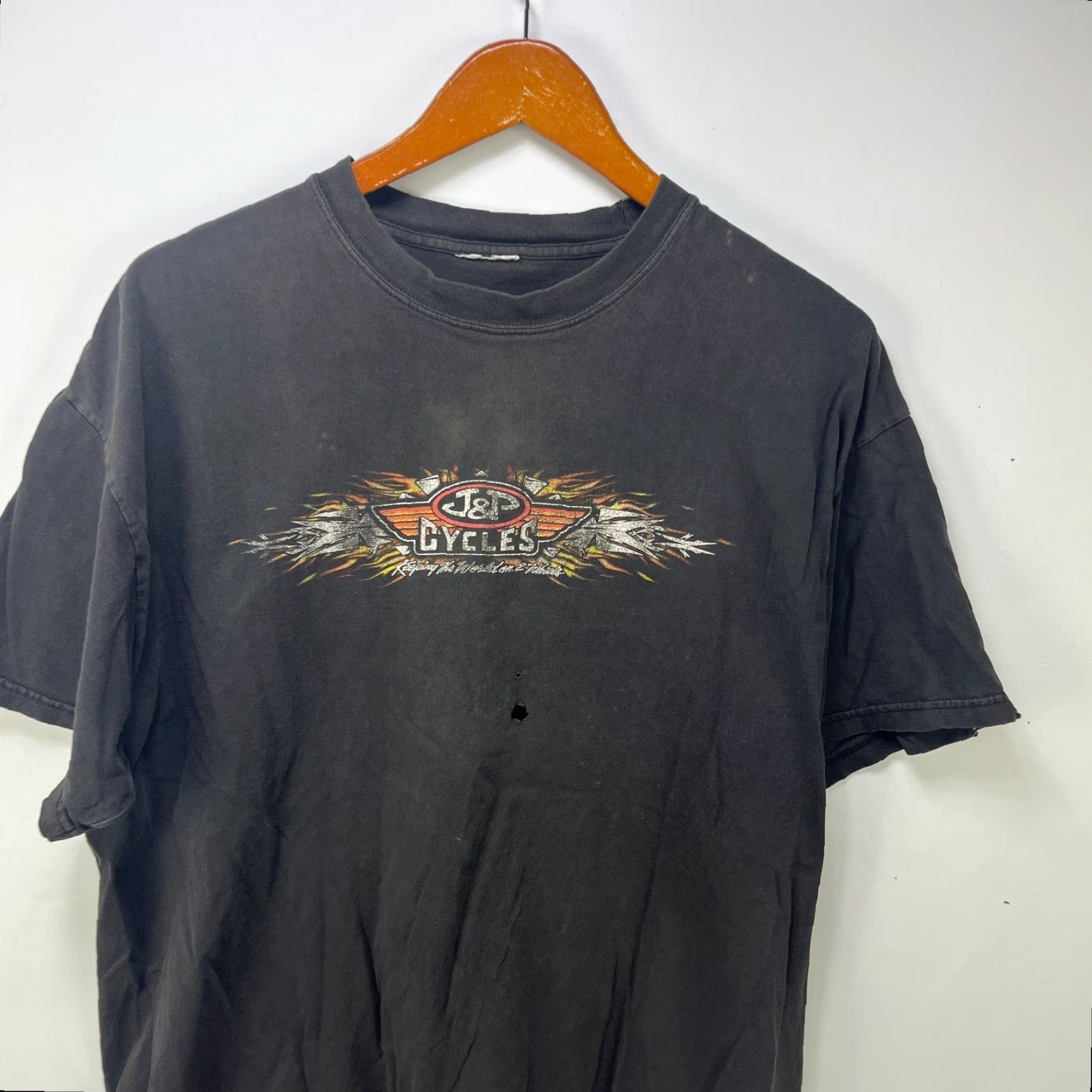 Harley Davidson VINTAGE Harley-Davidson T-Shirt XL Black Crew Neck Short Sleeve Graphic Print 2-Sided Mens Size US XL / EU 56 / 4 - 6 Thumbnail
