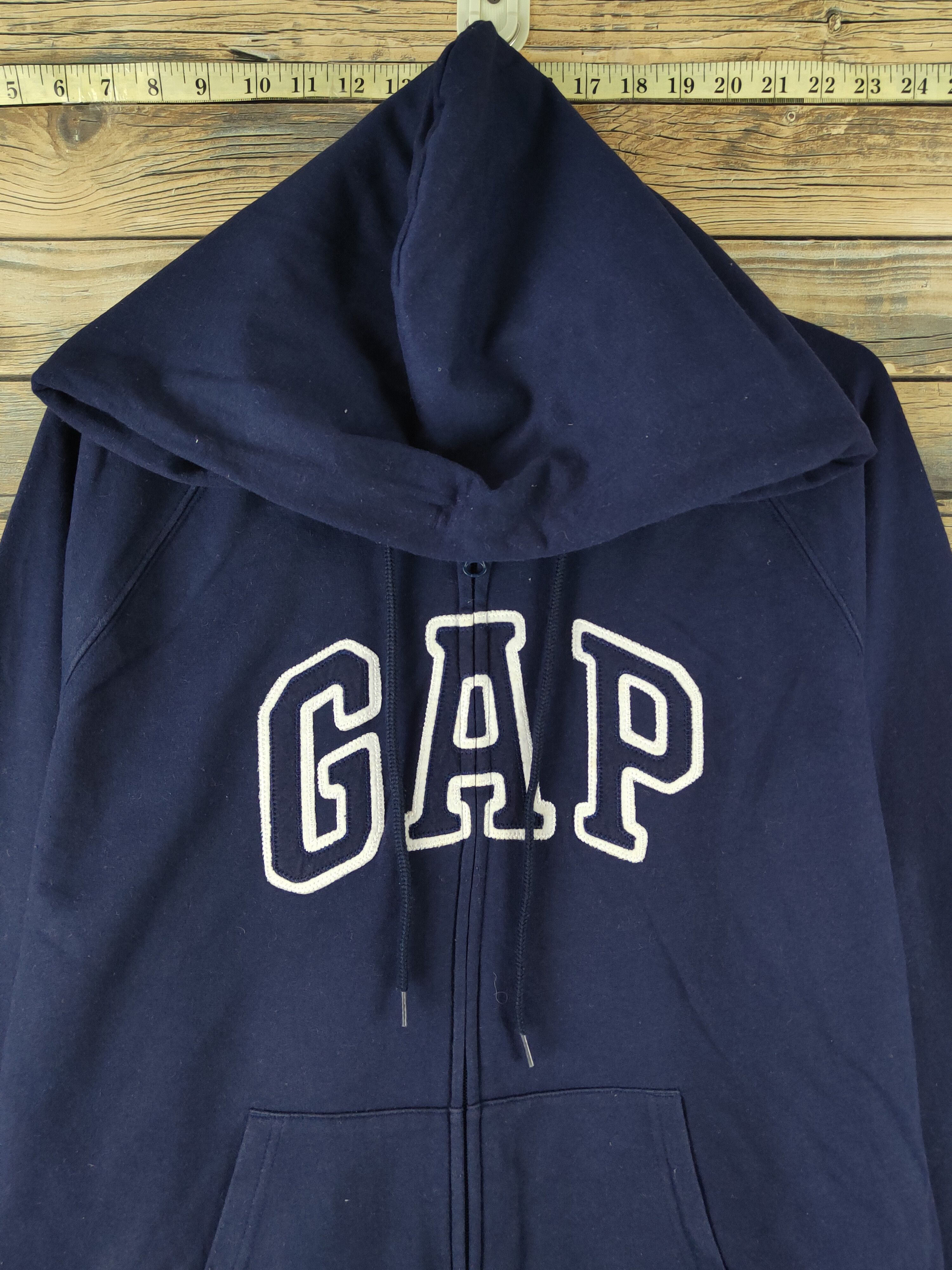 Gap × Vintage DL Gap Navy Hoodie Sweaters #2516 Size US XL / EU 56 / 4 - 2 Thumbnail