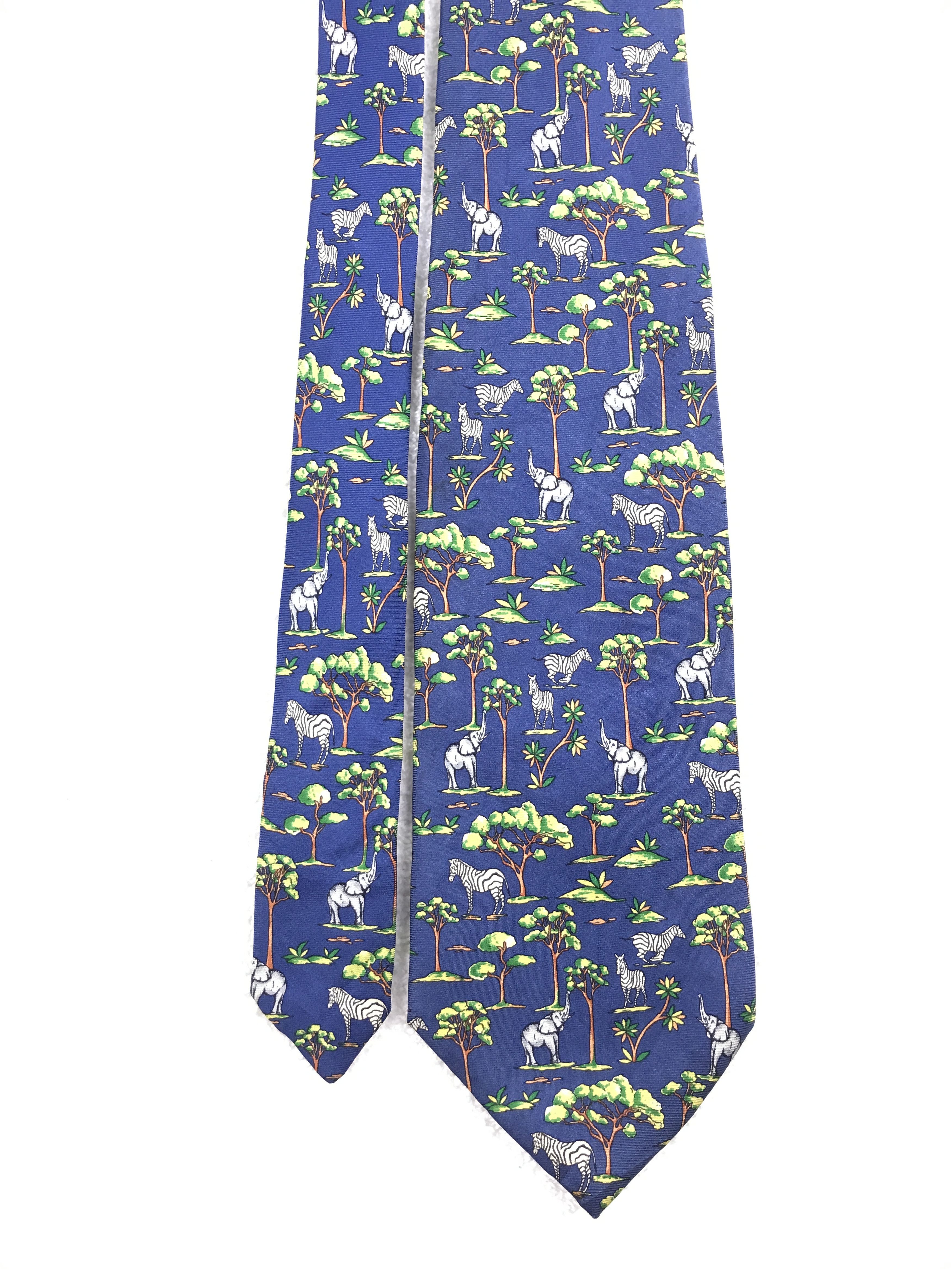 Designer × Lancel × Vintage Vintage Lancel Silk Necktie Size ONE SIZE - 3 Thumbnail