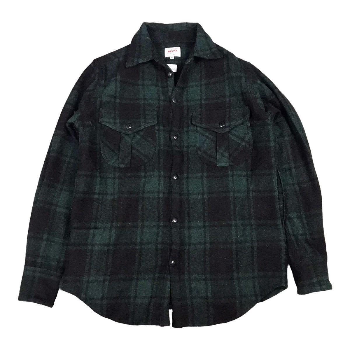 Japanese Brand ACCHA MADE IN JAPAN UNITY MADE WOOL BUTTON UP SHIRT JACKET Size US M / EU 48-50 / 2 - 1 Thumbnail