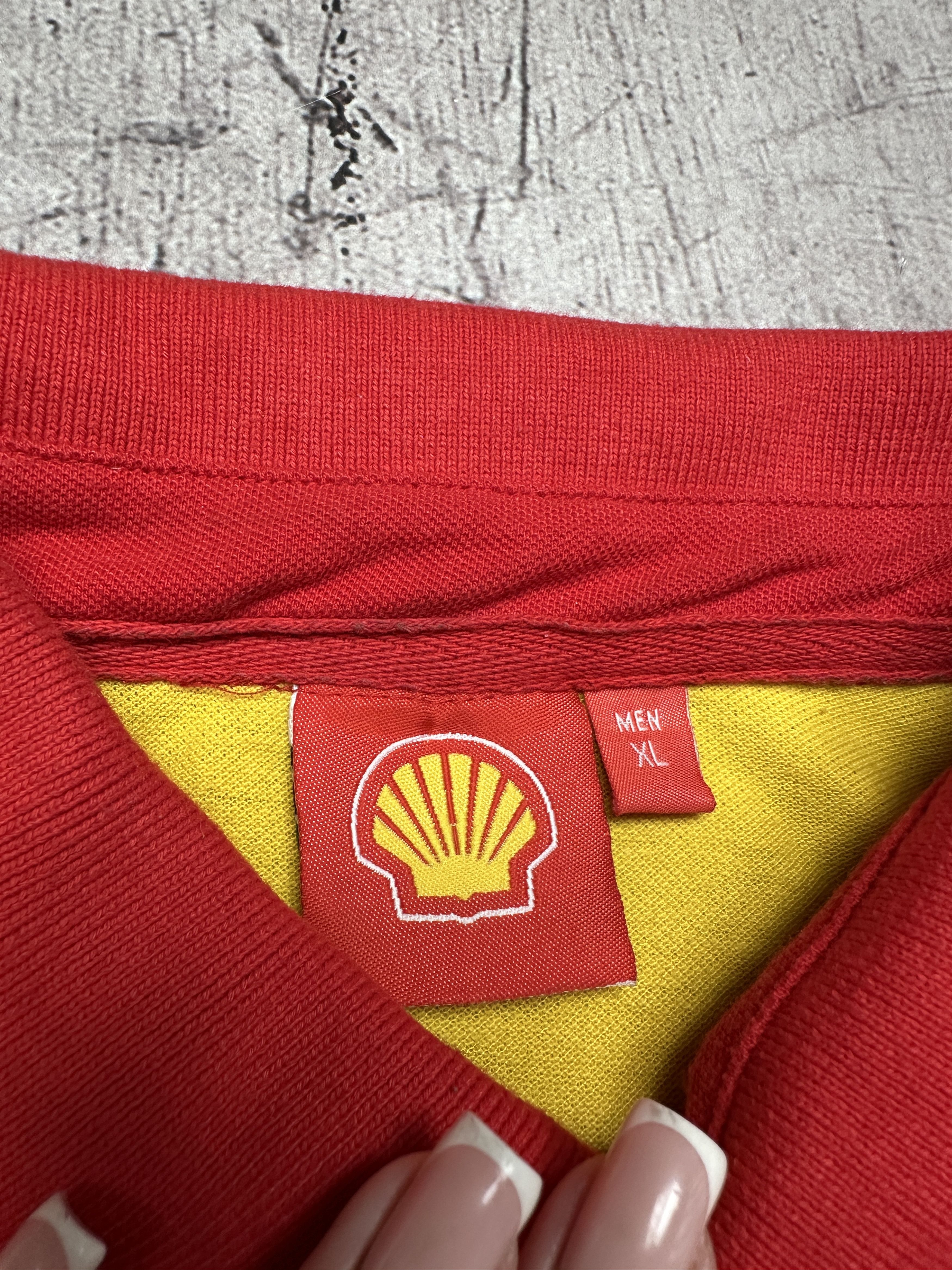 Ferrari Shell Ferrari Team Vintage Mens Polo Shirt Size US XL / EU 56 / 4 - 5 Thumbnail