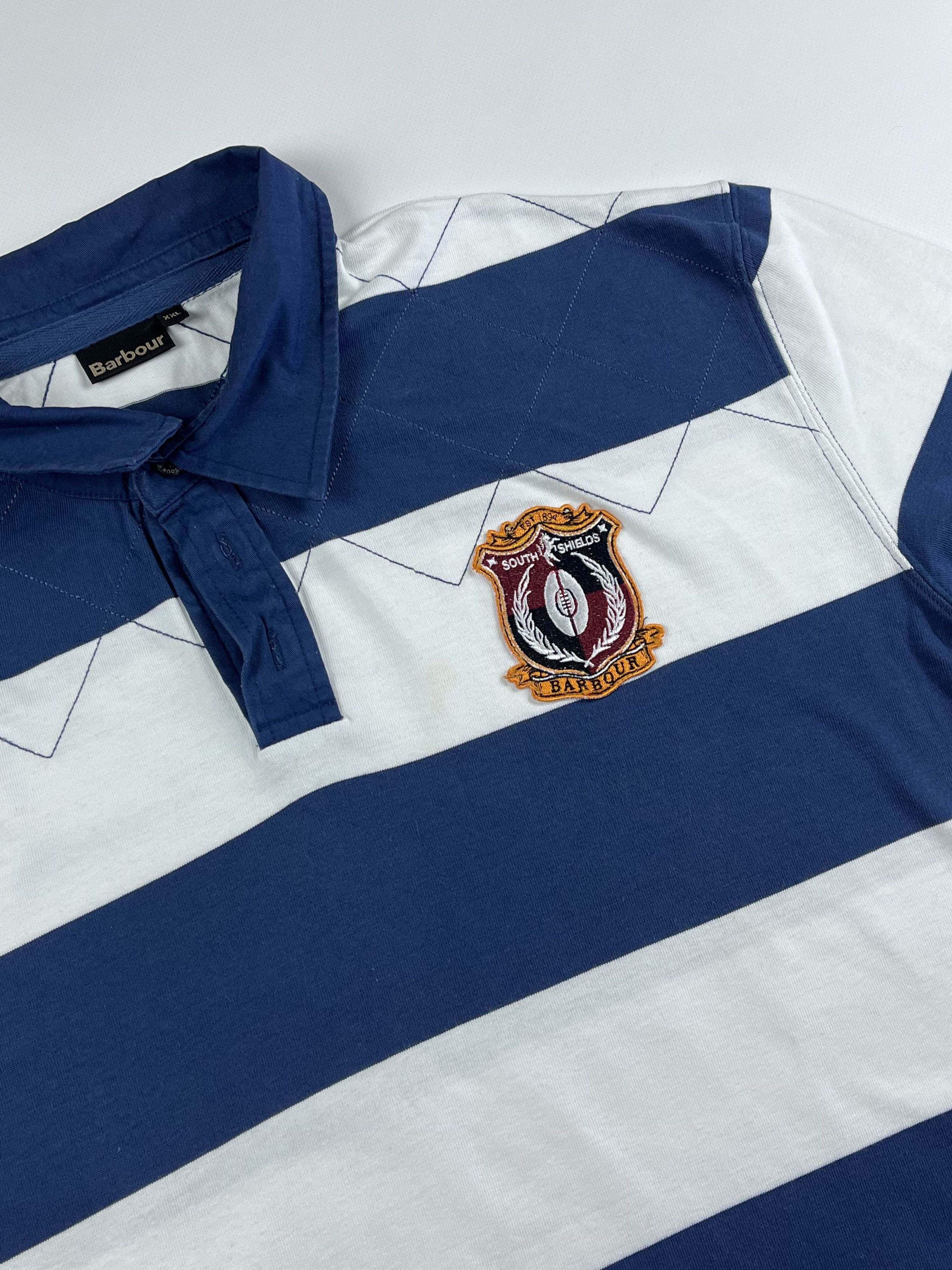 Barbour × Vintage Vintage Barbour Rugby Longsleeve Size US XL / EU 56 / 4 - 2 Thumbnail
