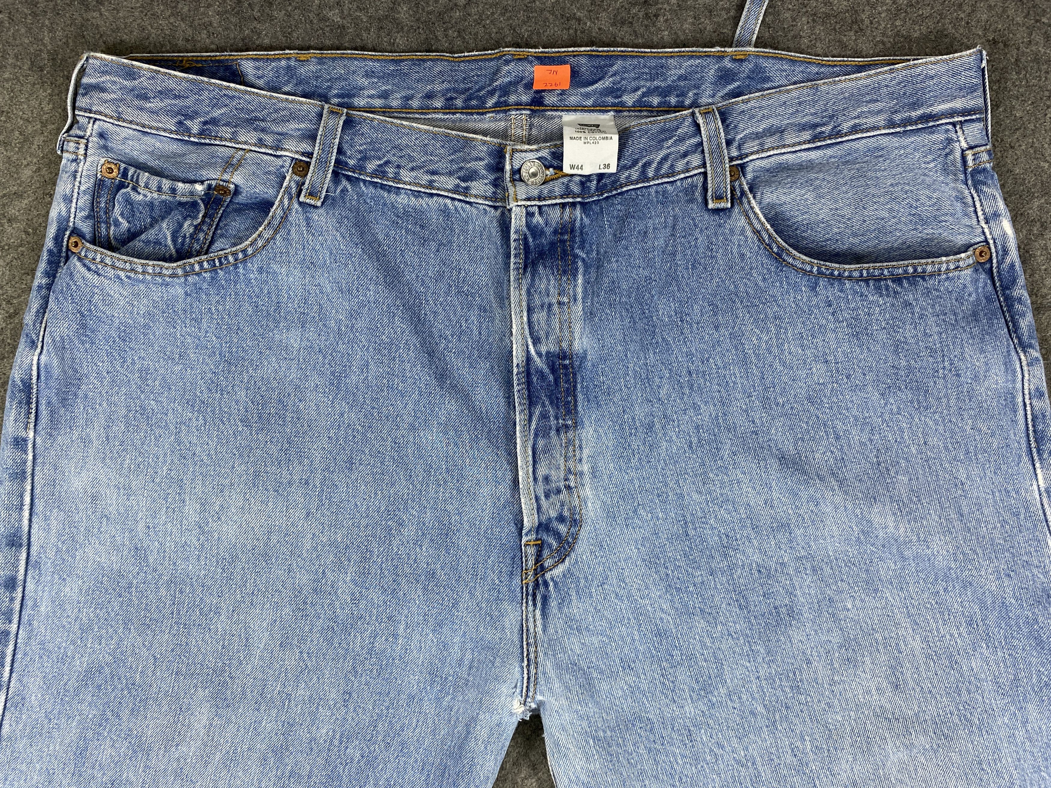 Levi's Blue Vintage Levi's 501 Jeans 44x29.5 Denim -JN2261 Size US 44 / EU 60 - 3 Thumbnail