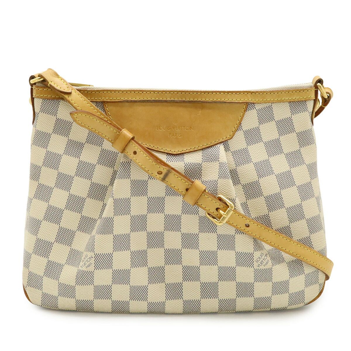Louis Vuitton Louis Vuitton Louis Vuitton Siracusa PM Damier Azur shoulder bag Textile Crossbody Bag N41113 DUTY FREE for USA Size ONE SIZE - 1 Thumbnail