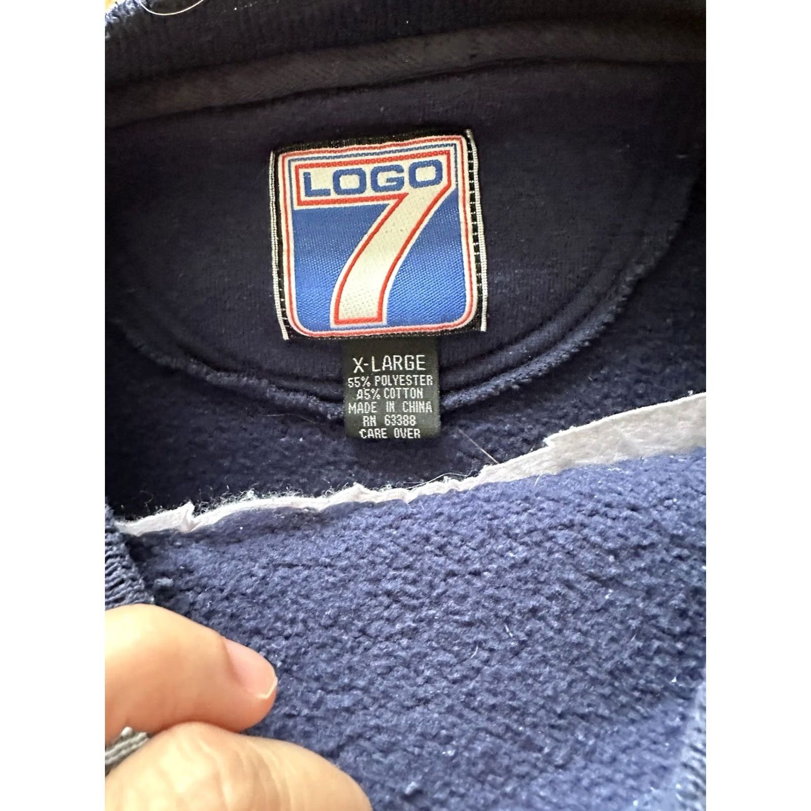 Logo 7 VINTAGE Logo 7 Sweatshirt Mens Size L Blue Gray 1995 Super bowl XXIX Embroidered Size US L / EU 52-54 / 3 - 4 Thumbnail