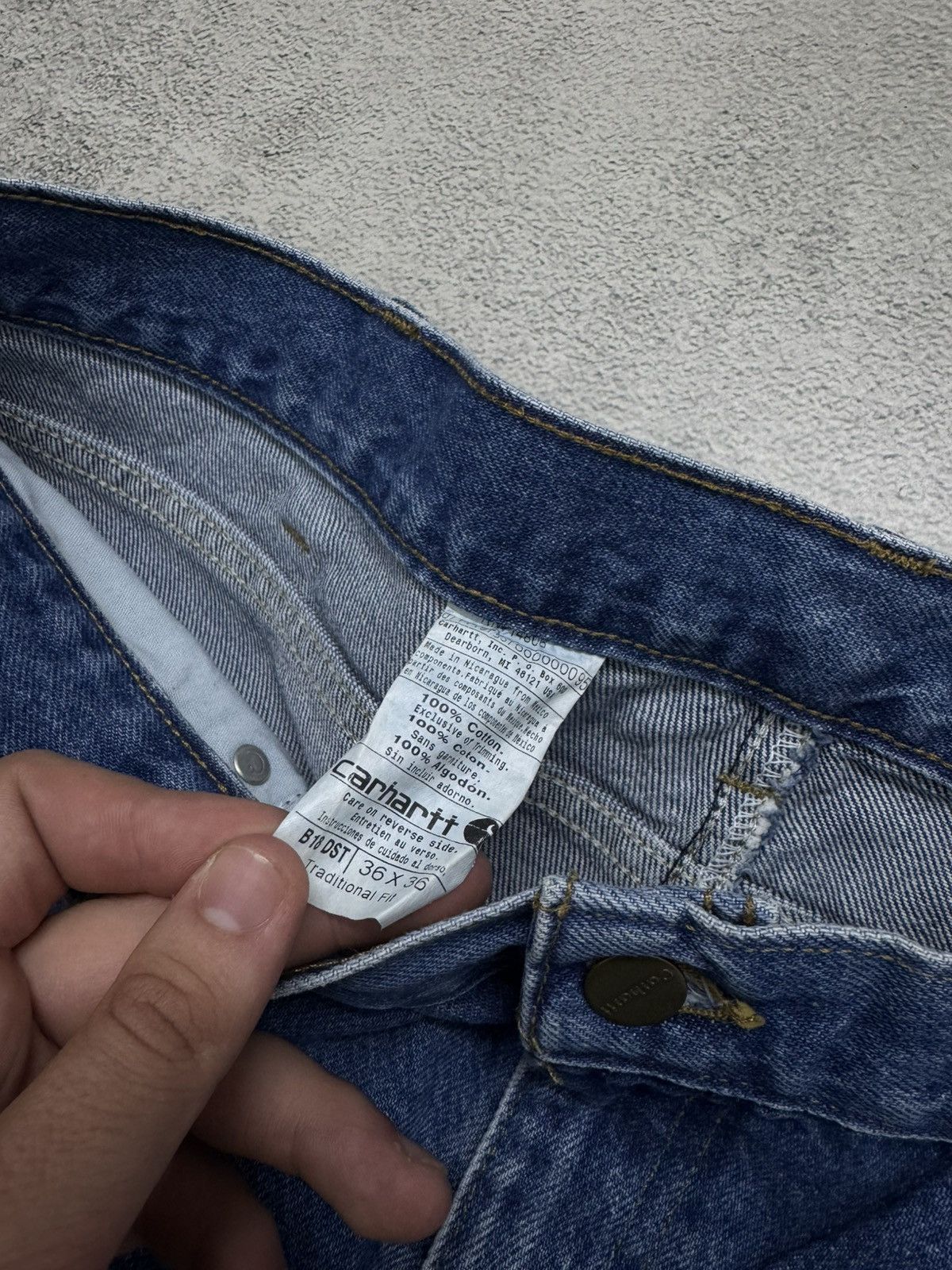Carhartt Vintage Y2k Carhartt Traditional Fit Denim Jeans Pants 00’s Size US 36 / EU 52 - 14 Thumbnail