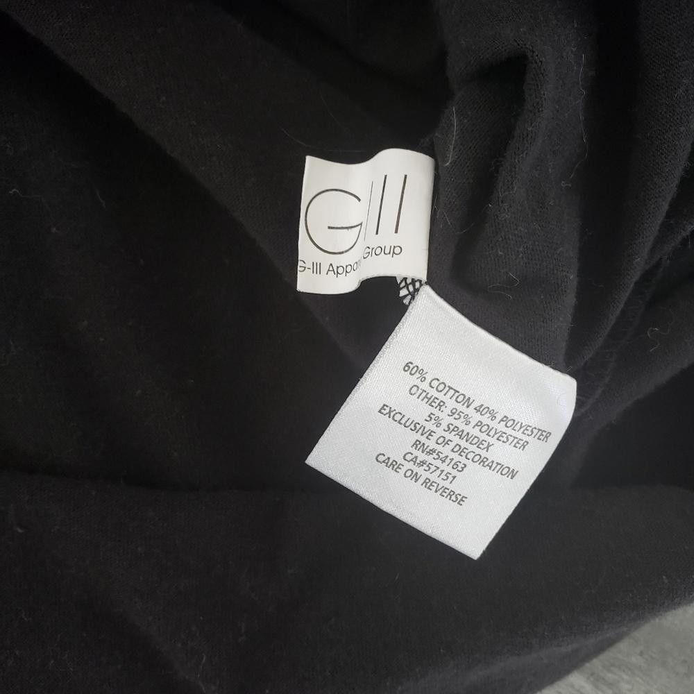 NFL Black Silver NFL Las Vegas Raiders 3/4 Sleeve Size L / US 10 / IT 46 - 3 Thumbnail