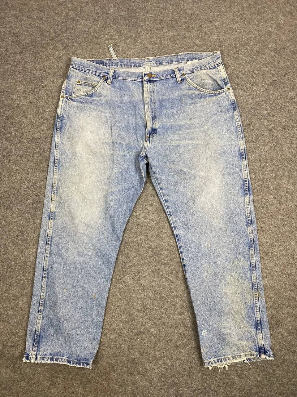 Wrangler vintage wrangler regular fit distressed denim Size US 42 / EU 58 - 9 Thumbnail