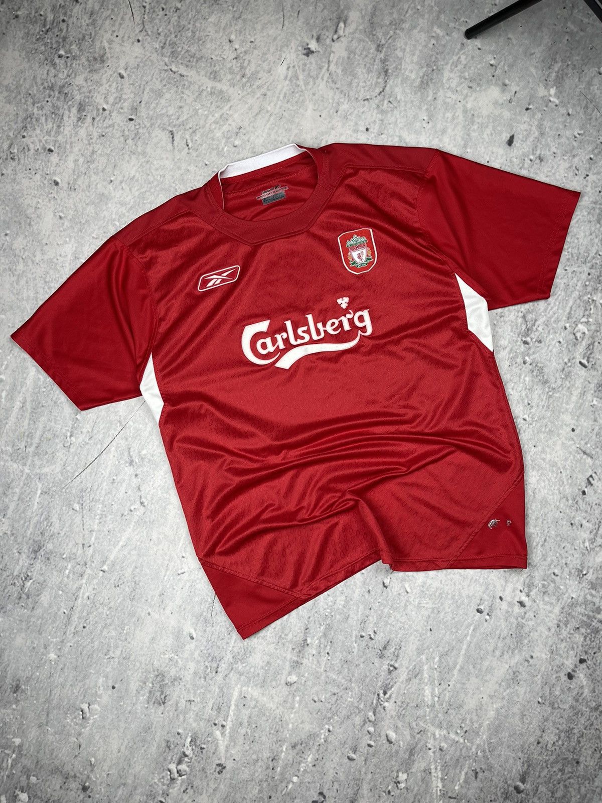 Vintage Reebok vintage jersey red Liverpool tee Size US L / EU 52-54 / 3 - 1 Thumbnail