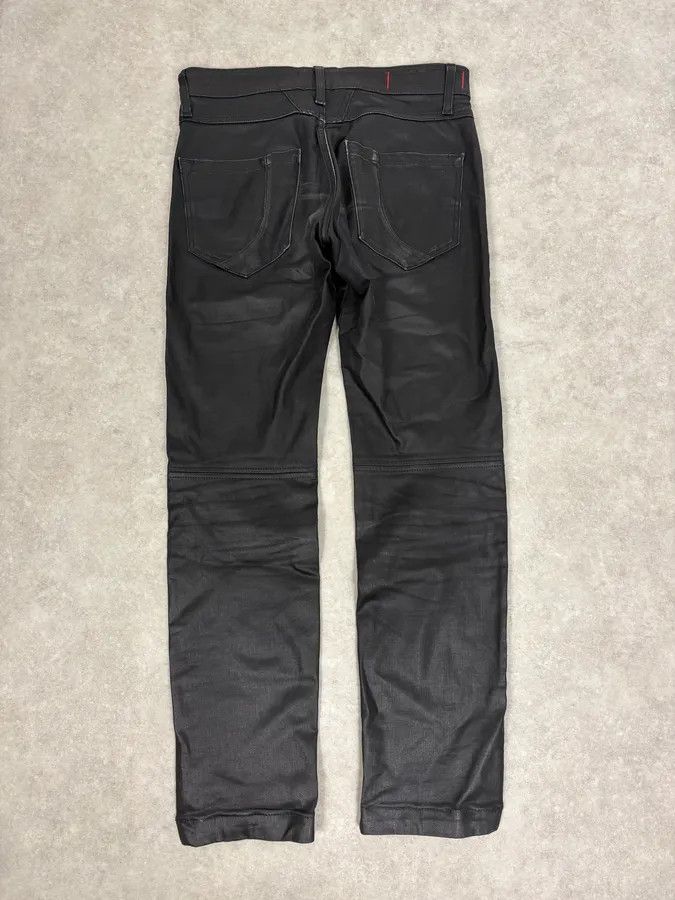 Marithe + Francois Girbaud FW2013 Marithé + François Girbaud Black Waxed Denim Jeans Size US 30 / EU 46 - 7 Thumbnail