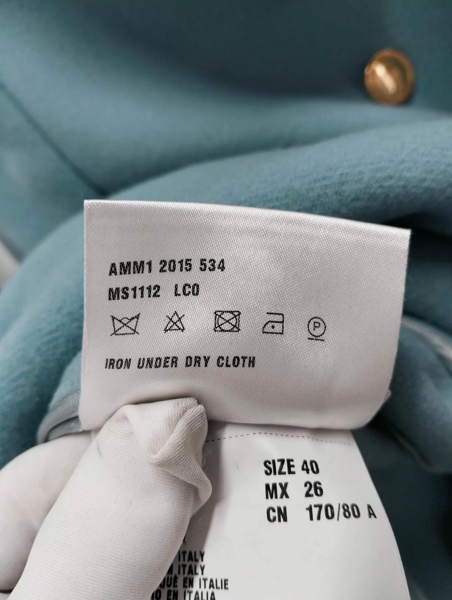 Miu Miu MIU MIU blue wool coat 40 Size S / US 4 / IT 40 - 5 Thumbnail
