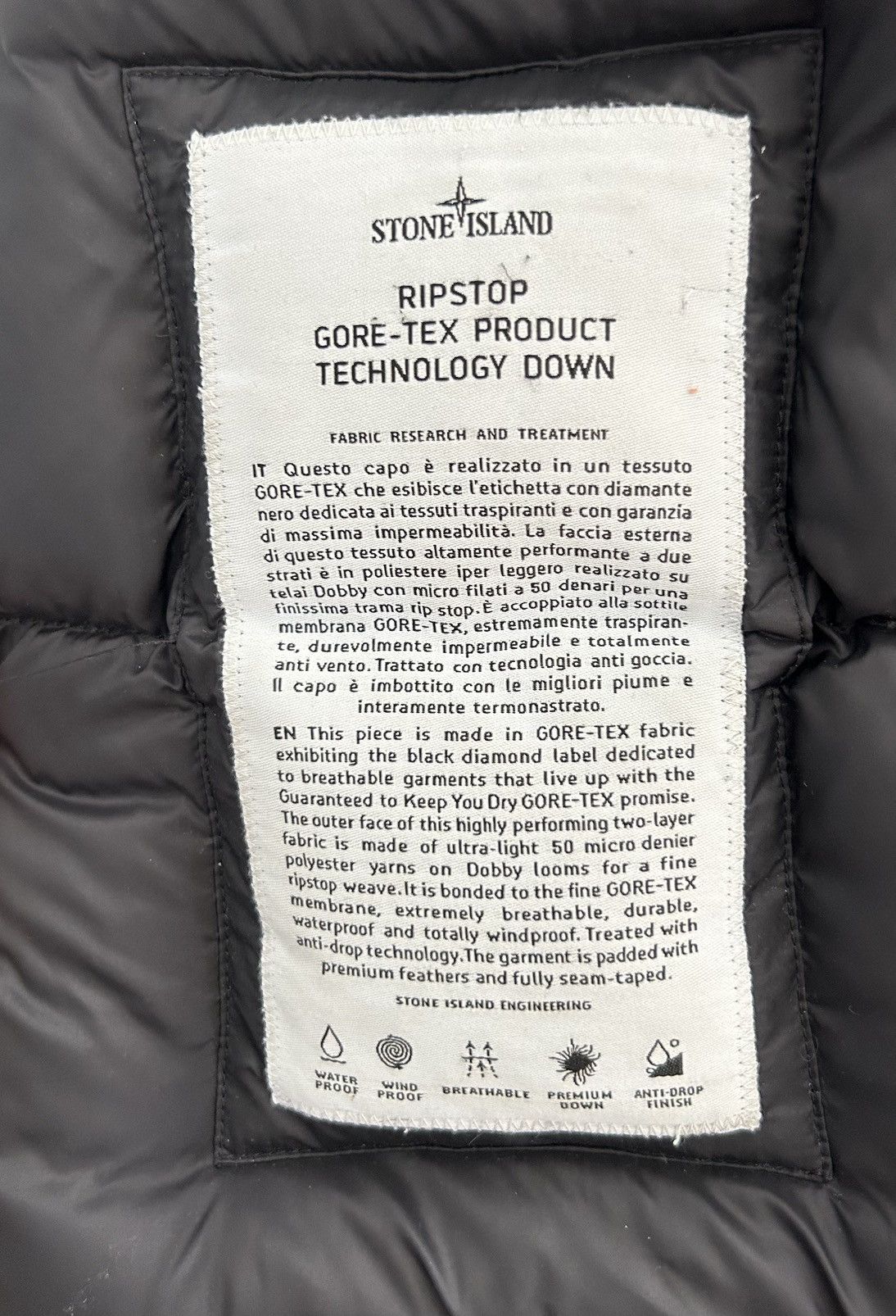 Stone Island RIPSTOP GORE-TEX PRODUCT TECHNOLOGY DOWN Size US XL / EU 56 / 4 - 5 Thumbnail