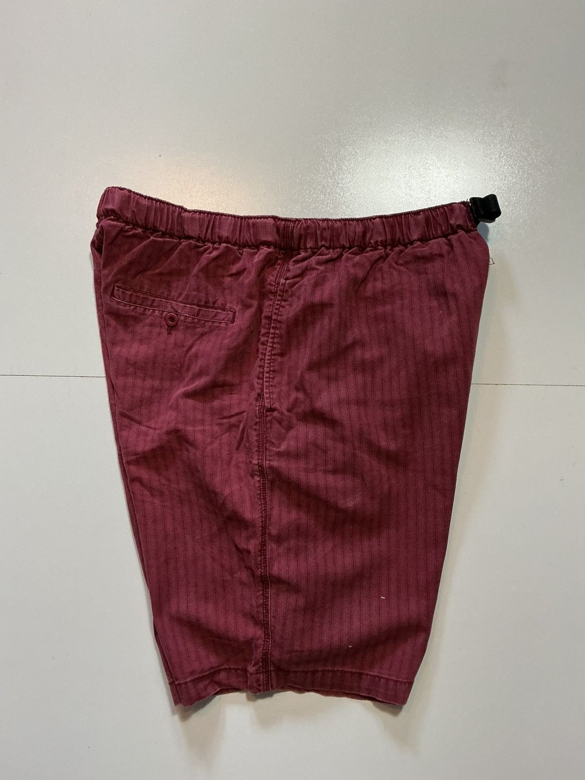 Vintage Vintage 90s Y2K Sostanza Apparel Striped Belted Shorts Size US 38 / EU 54 - 2 Thumbnail