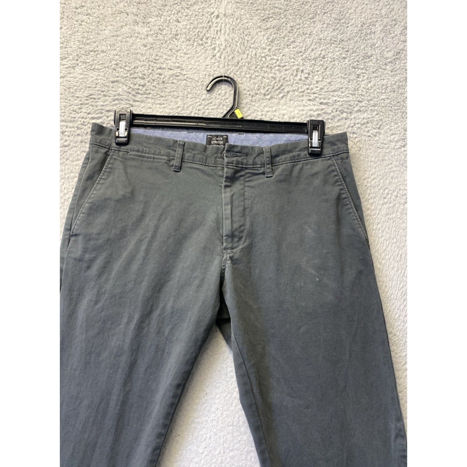 J.Crew J. Crew Slim Chino Pants 31x34 Dark Gray Cotton Tapered Mens Size US 31 - 2 Thumbnail