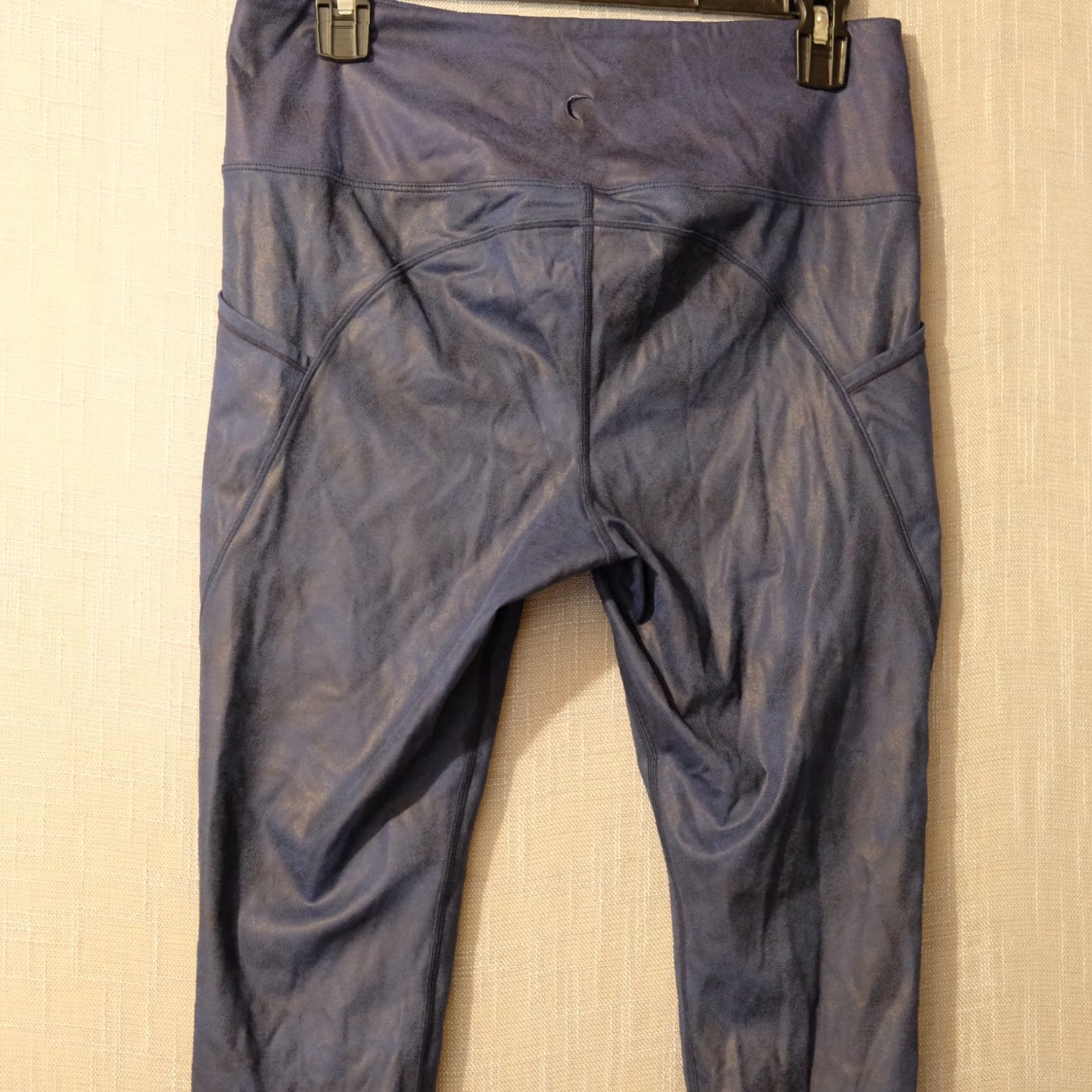 Vintage Zyia Active Cropped Leggings Blue Ruched Cuff Womens 12 Nike Not applicable Size 34" / US 12 / IT 48 - 6 Thumbnail