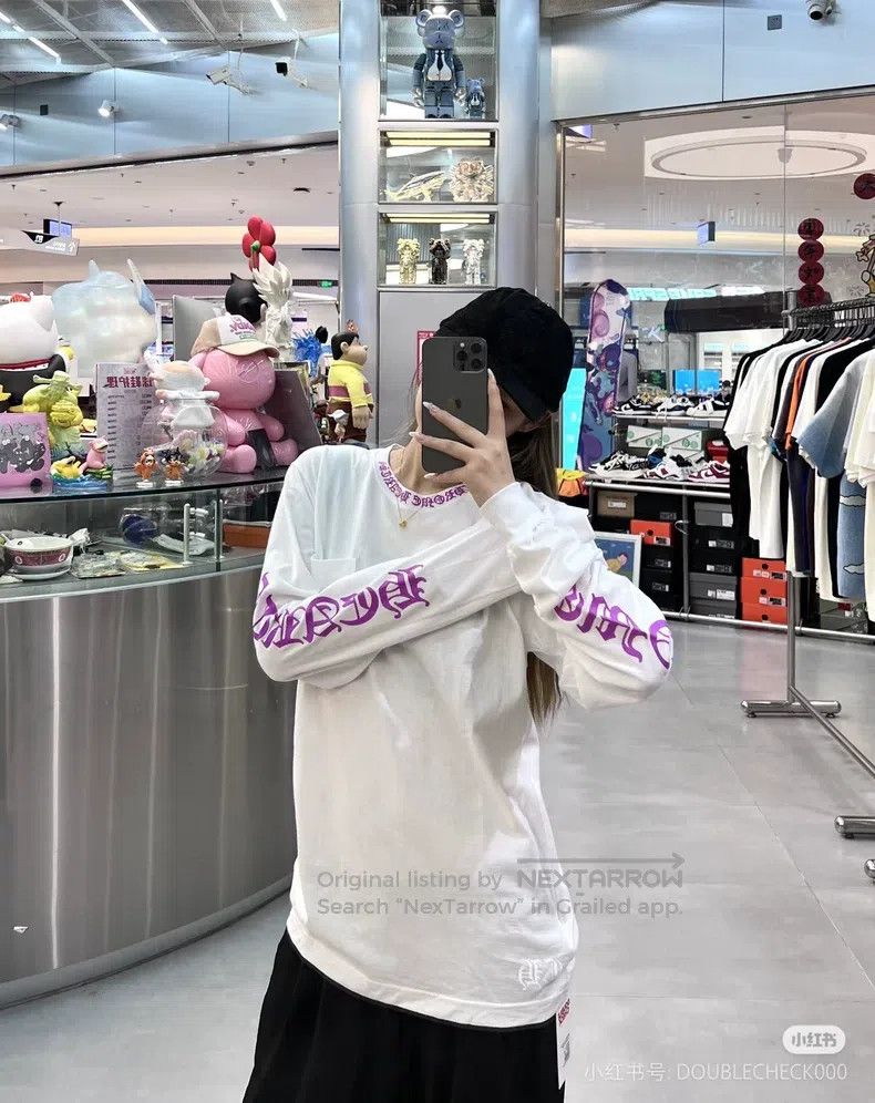 Chrome Hearts CHROME HEARTS Size L Purple Sanskrit long sleeves Size US L / EU 52-54 / 3 - 1 Thumbnail