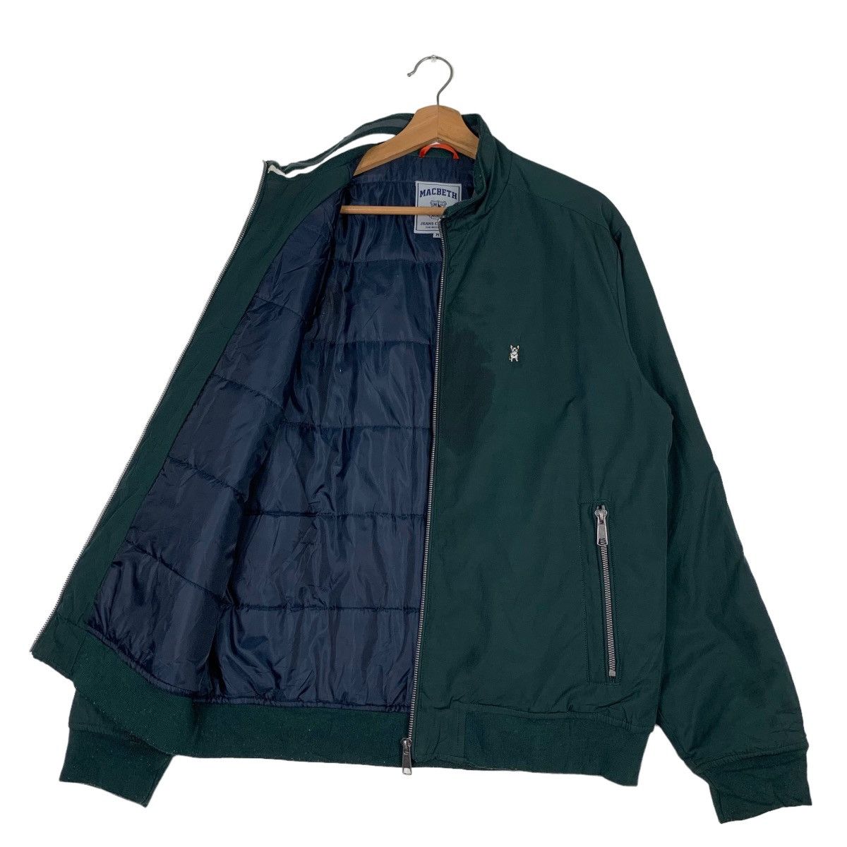 Macbeth MACBETH Green Bomber Jacket #0383-C18 Size US M / EU 48-50 / 2 - 9 Thumbnail