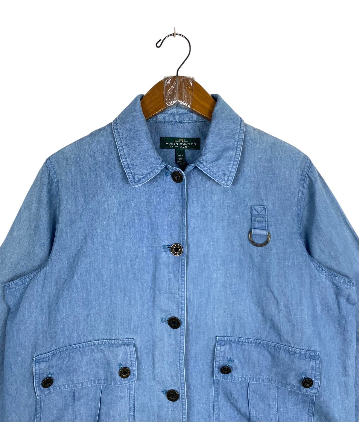 Ralph Lauren Rare‼️ Ralph Lauren Lightweight Denim Jacket Size L / US 10 / IT 46 - 4 Thumbnail