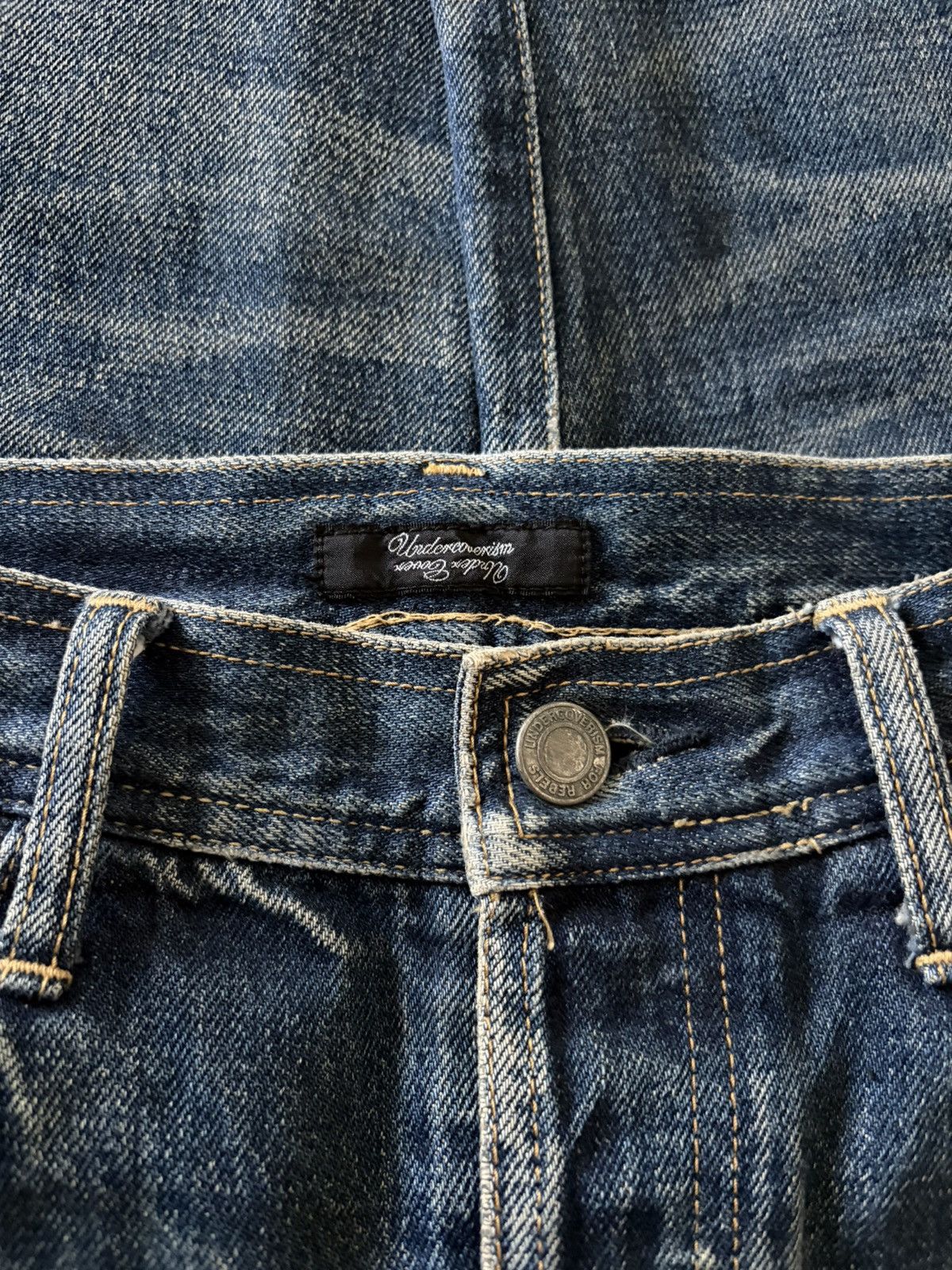Undercover AW09 “Earmuff Maniac” Side Zip Denim Size US 31 - 8 Thumbnail